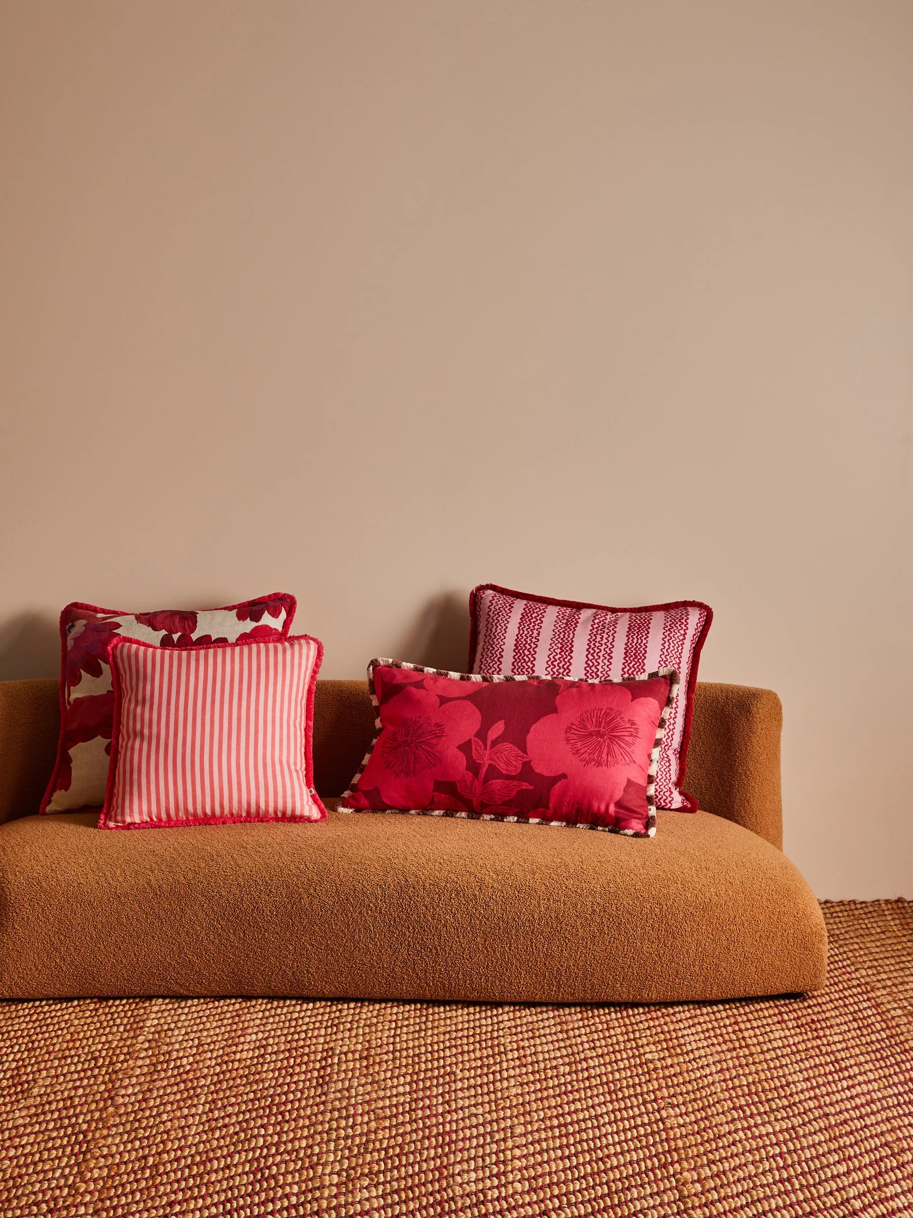 Bonnie & Neil Jardin Cerise Cushion 75 x 75CM
