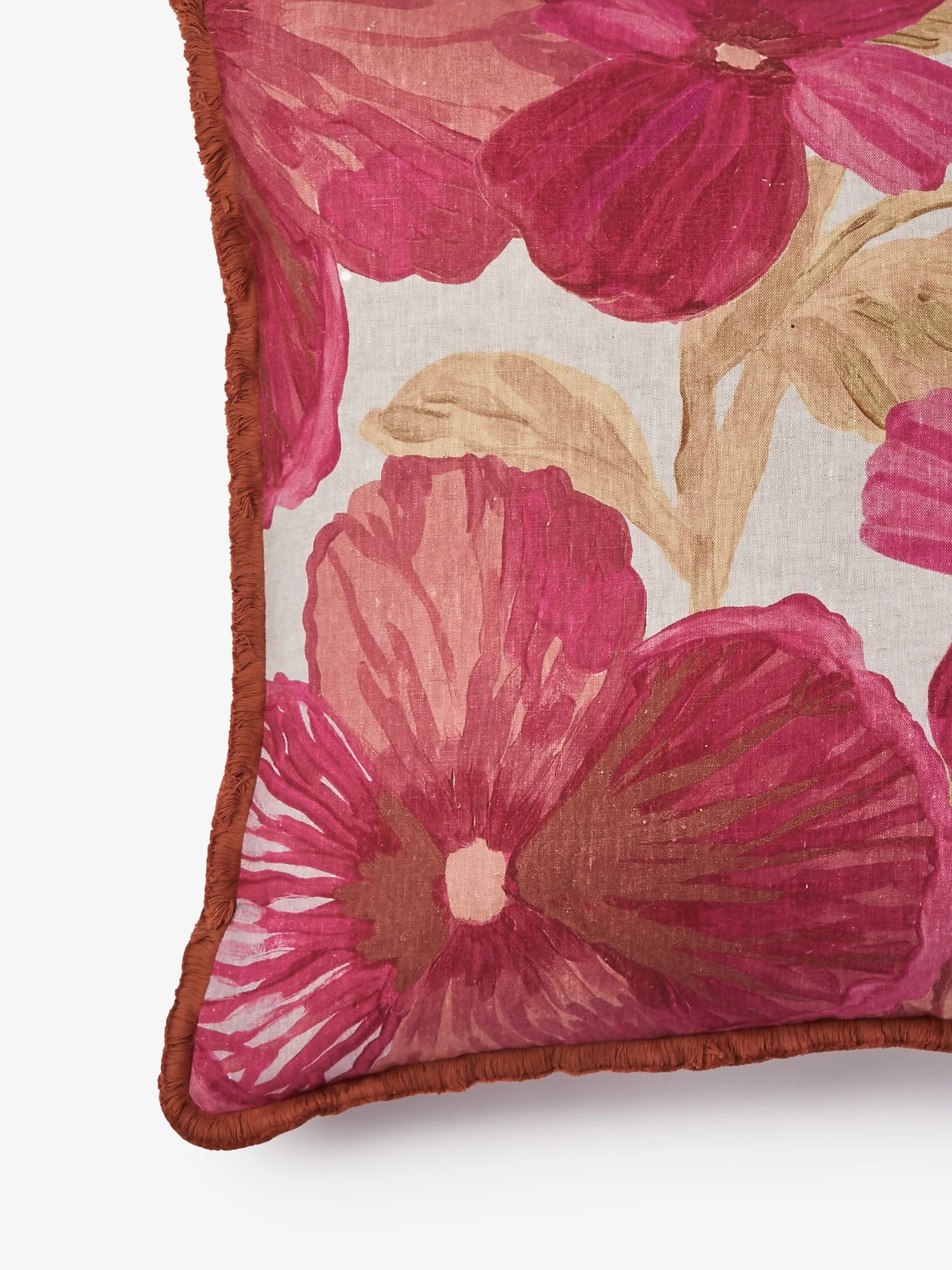 Bonnie & Neil Wild Pansy Pink Cushion 60cm