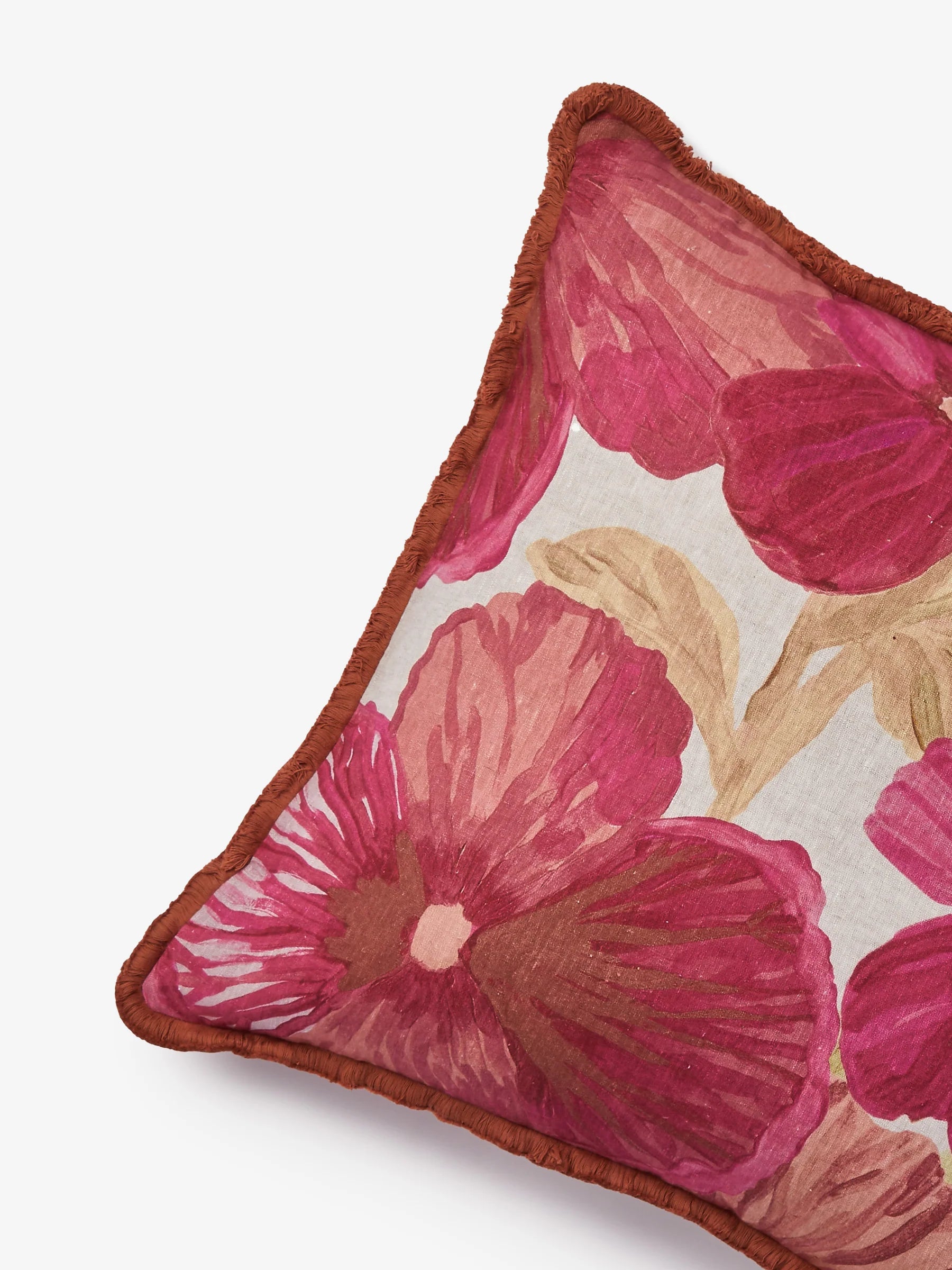 Bonnie & Neil Wild Pansy Pink Cushion 60cm