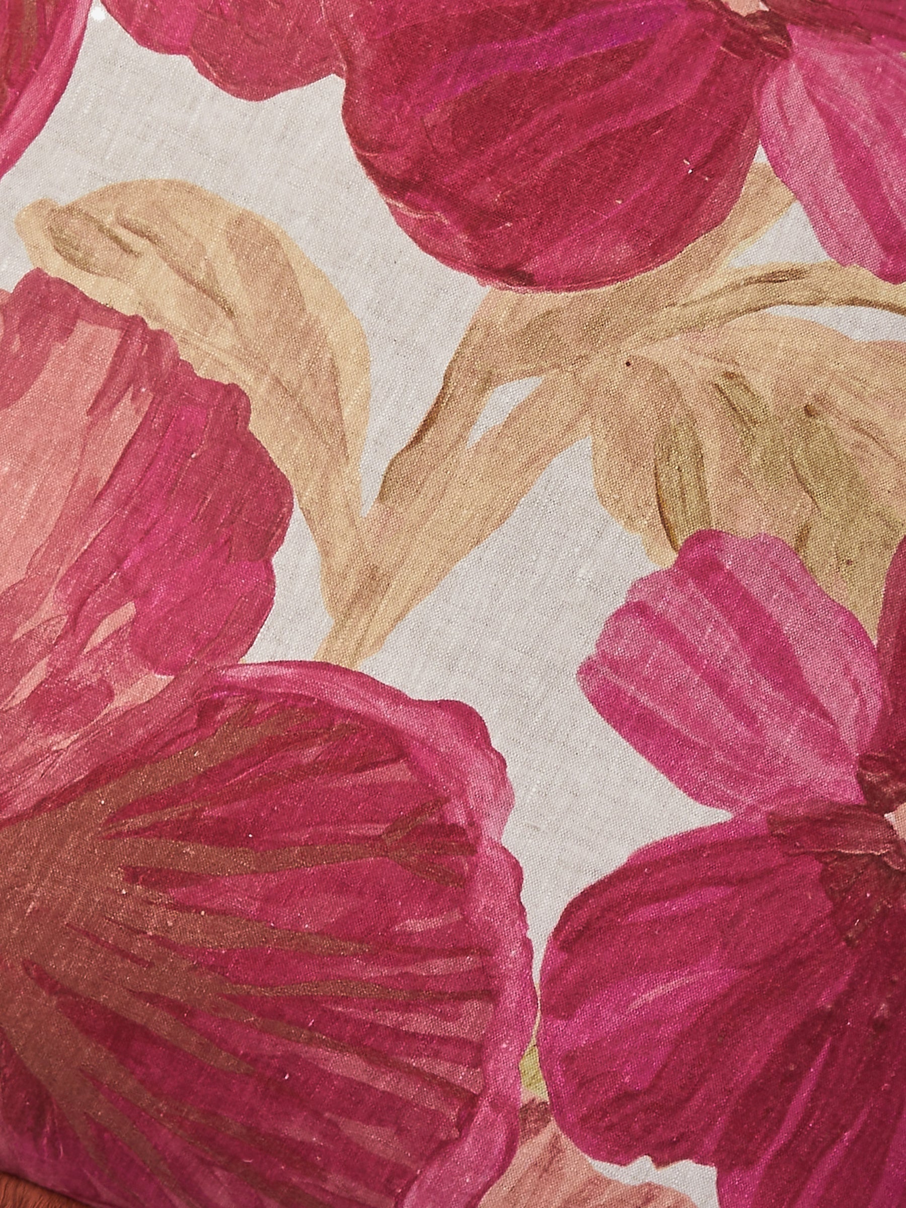 Bonnie & Neil Wild Pansy Pink Cushion 60cm