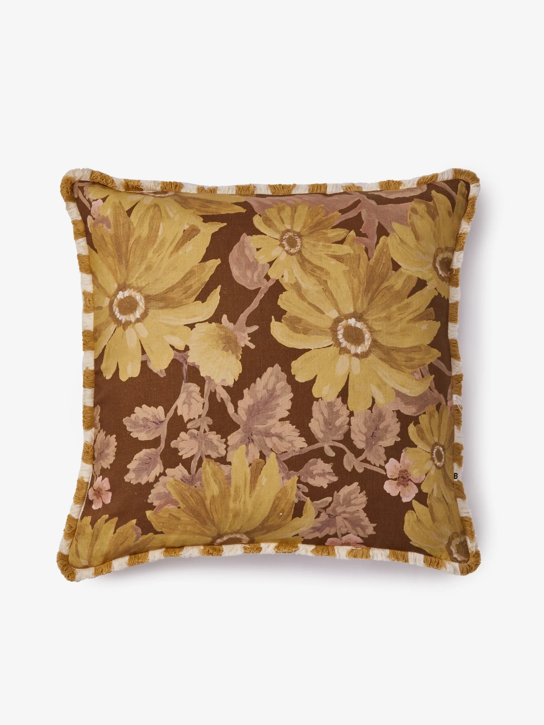 Bonnie & Neil Marigold Mustard Cushion 60cm