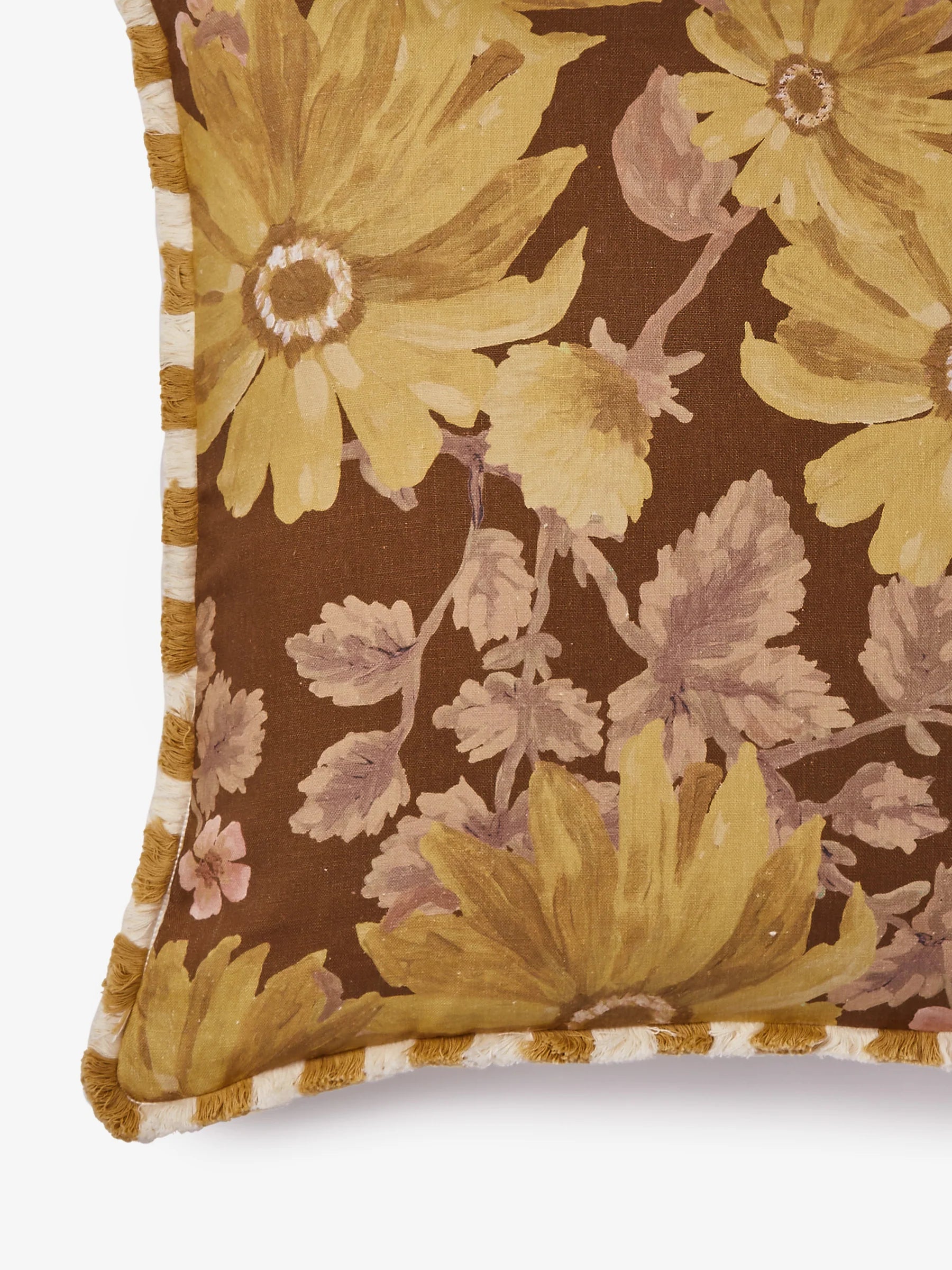 Bonnie & Neil Marigold Mustard Cushion 60cm