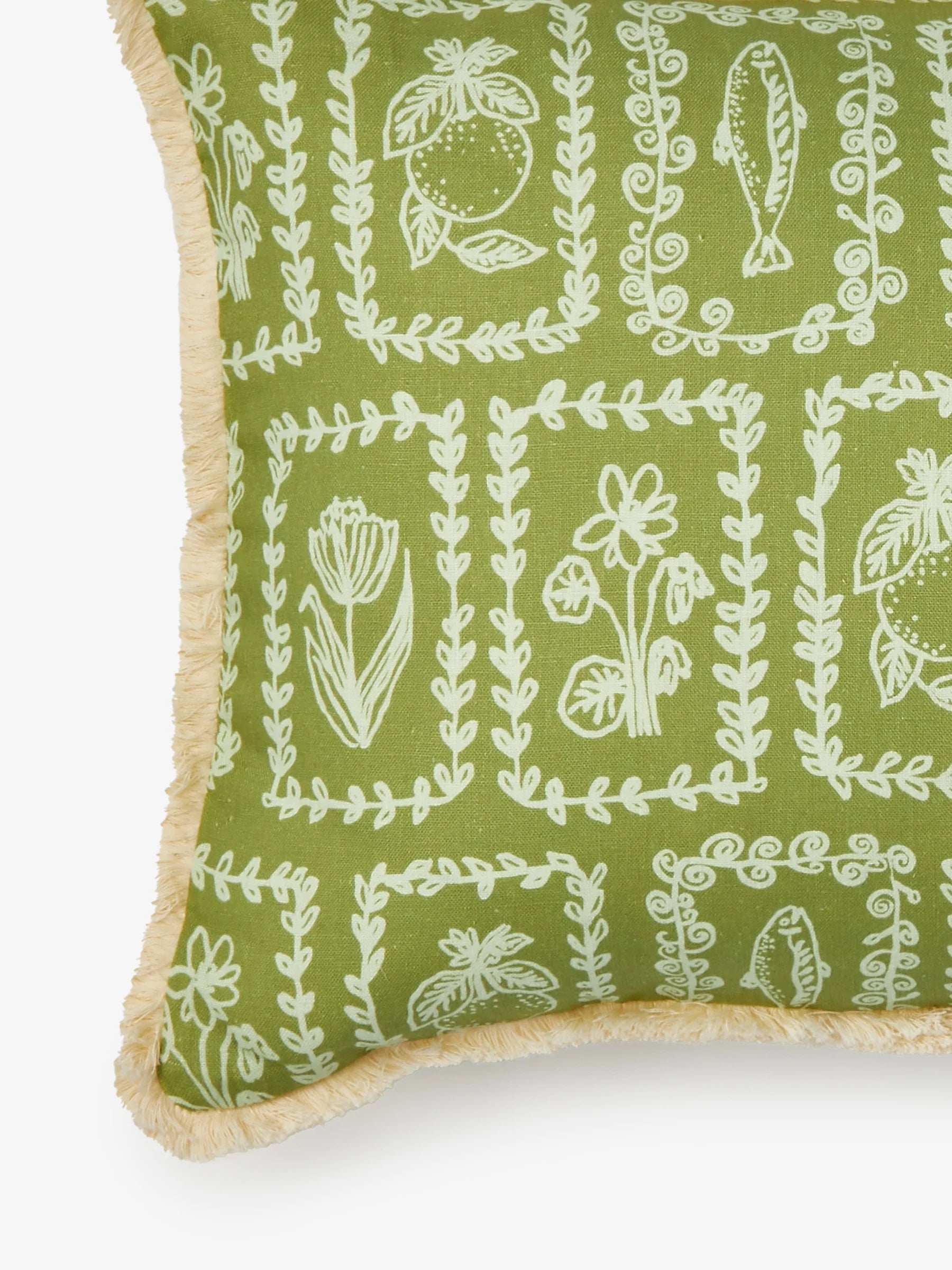 Bonnie & Neil Petra Sage Cushion 75x45 cm