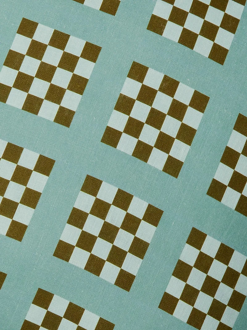 Bonnie & Neil Lattice Cushion Blue 60cm