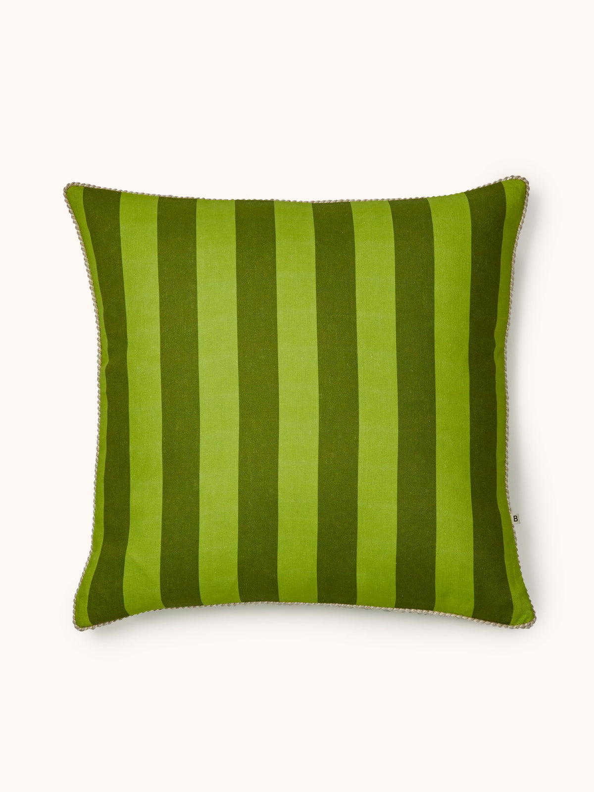 Bonnie & Neil Bold Stripe Cushion CITRON 60cm