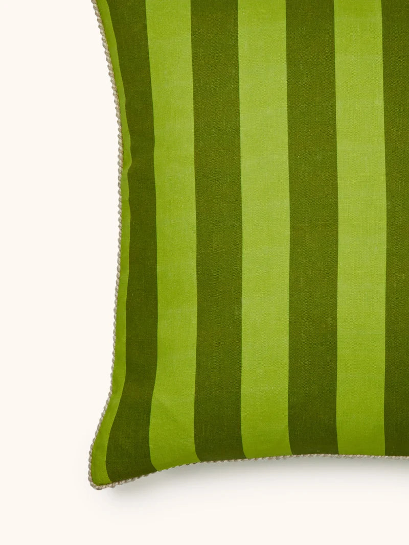 Bonnie & Neil Bold Stripe Cushion CITRON 60cm