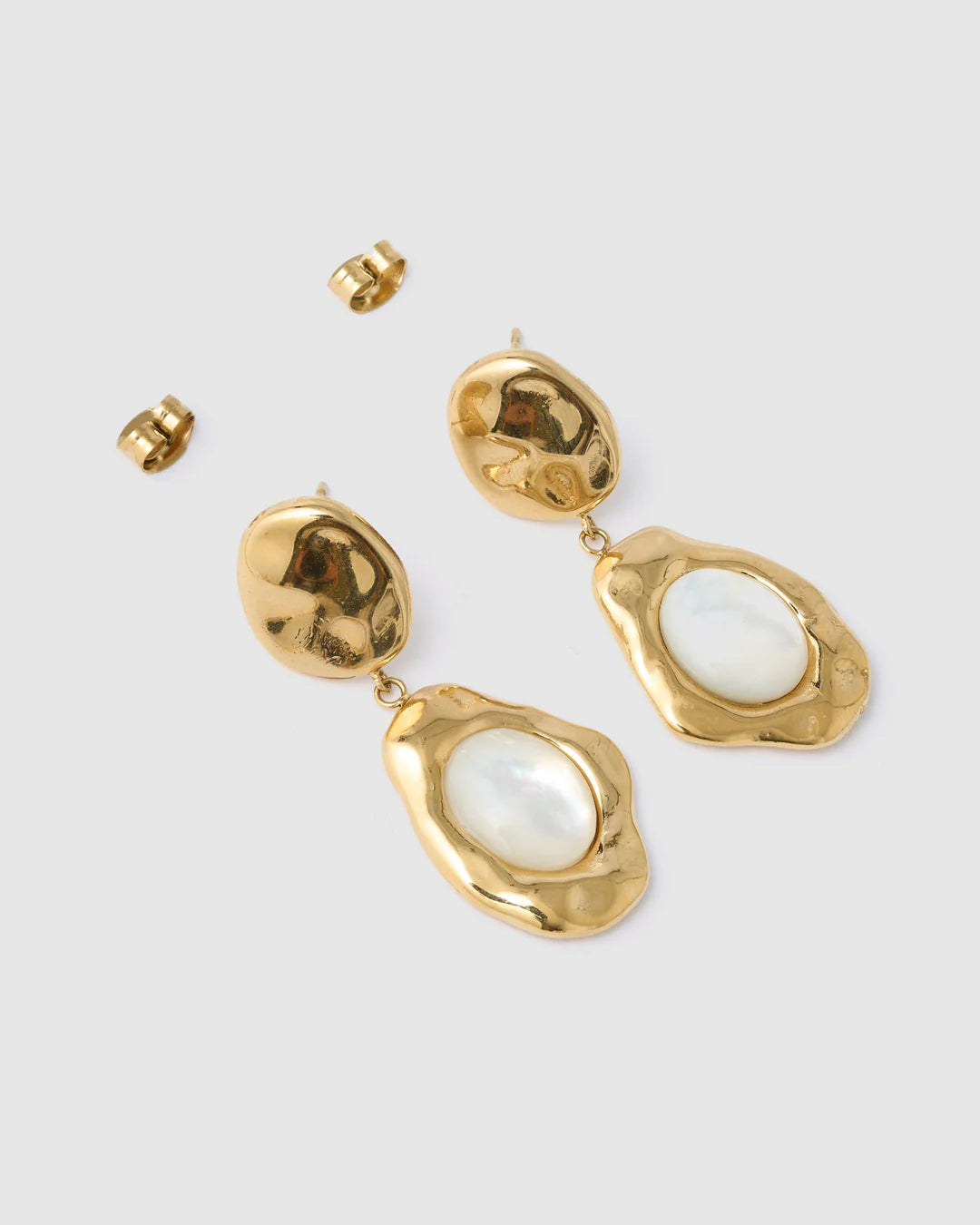 Arms of Eve Florentine Mother of Pearl Earrings