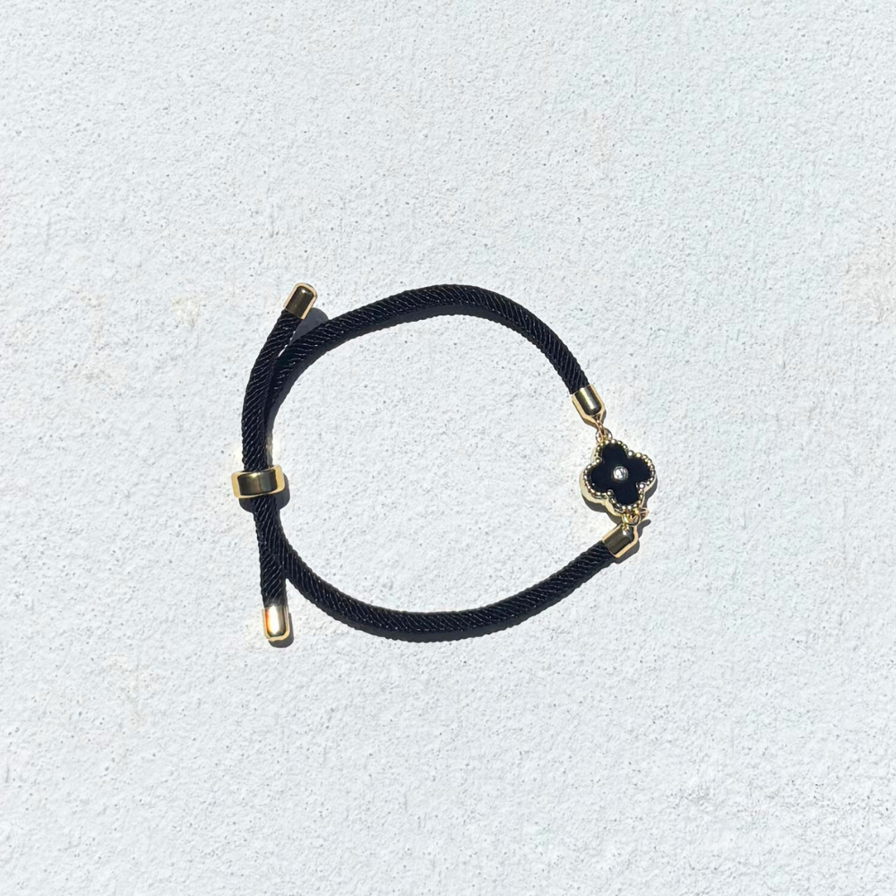 HEI TAI Fleur Slide Bracelet BLACK