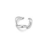 F&H STUDIOS Wave Ear Cuff SILVER