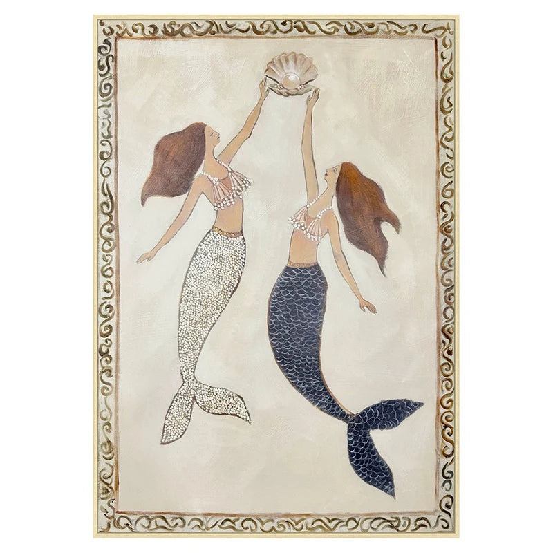 POMONA Natural Frame Oil Print 70 x 100cm