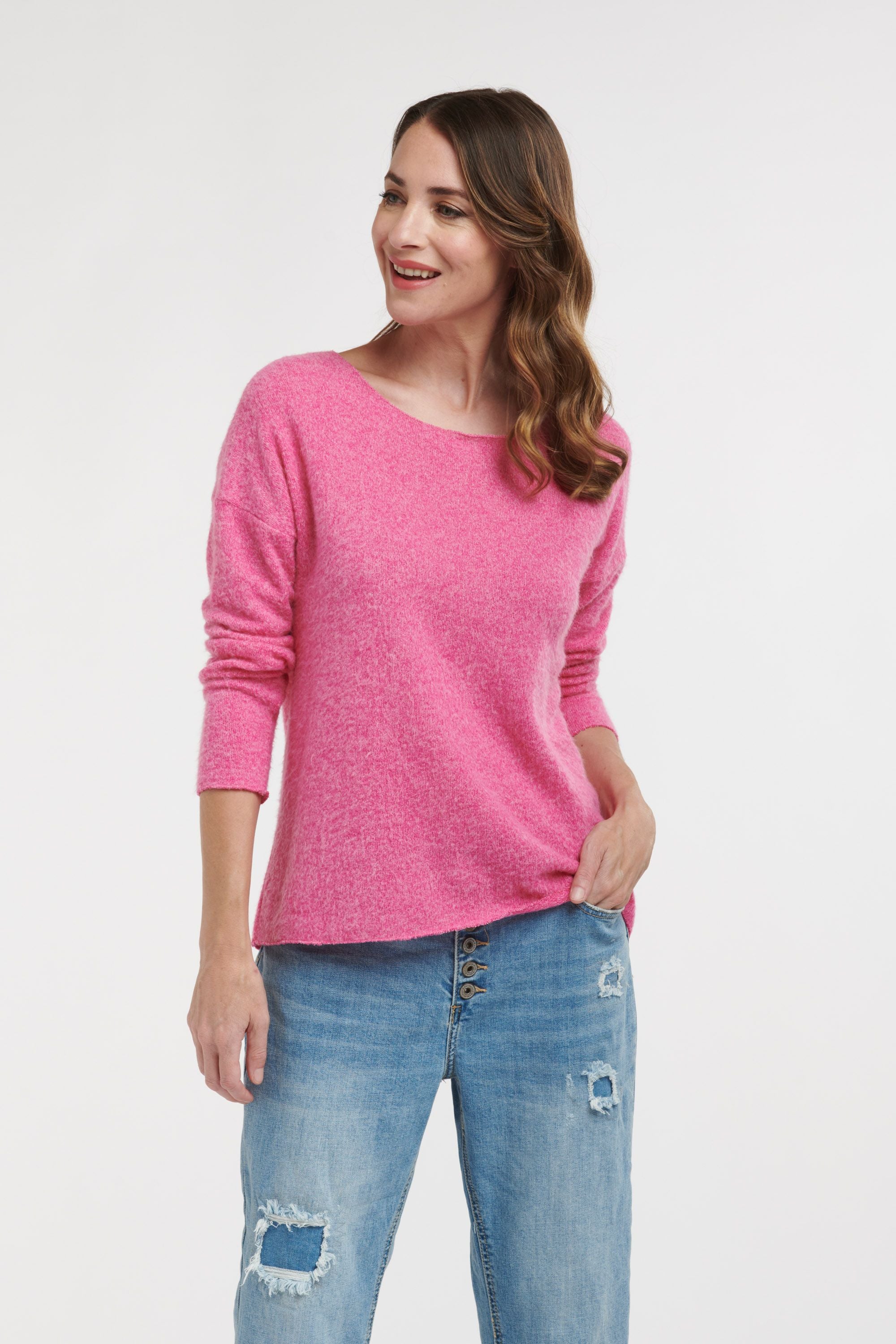 URBAN LUXURY Lurex Long Sleeve PINK