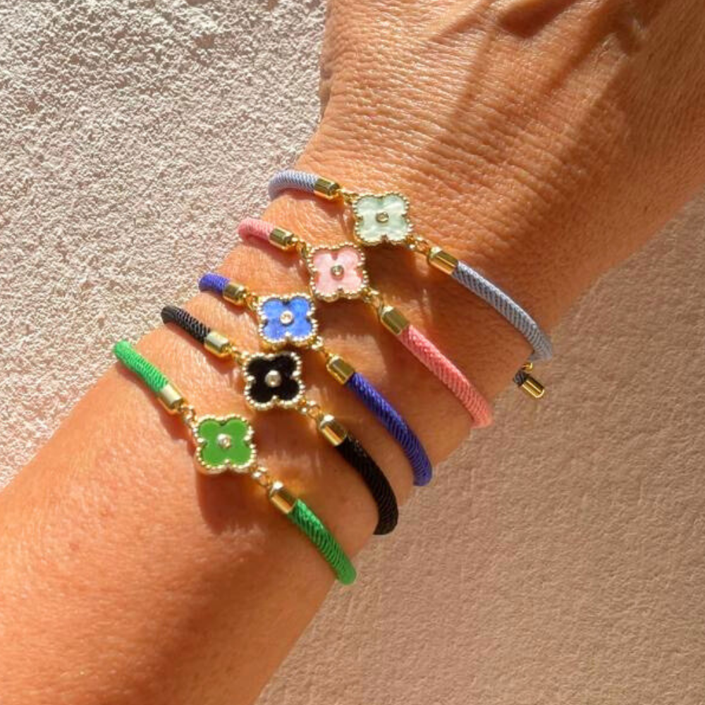 HEI TAI Fleur Slide Bracelet BLACK