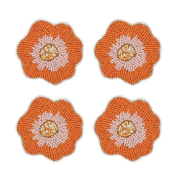 Flora Beaded Coaster Set