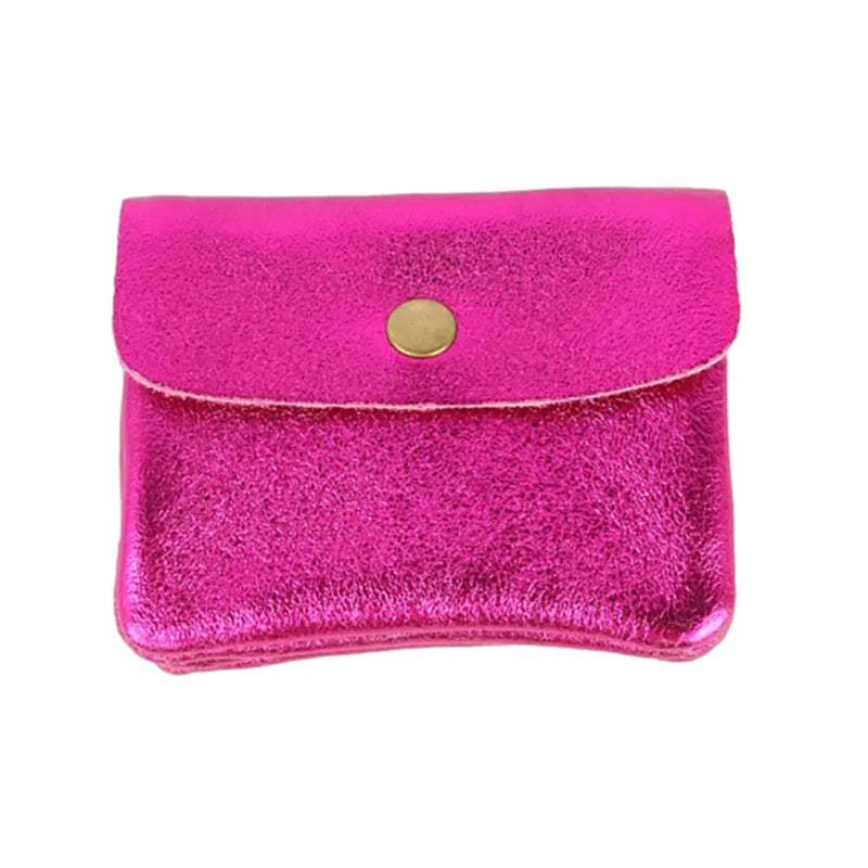 MAISON FANLI Coin Purse Metallic FUCHSIA