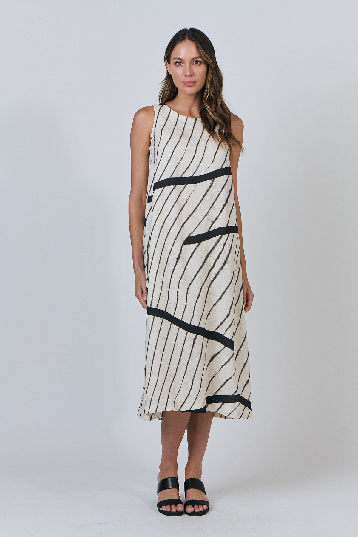 OLIVE ET JULIE Sleeveless Midi Dress ISOBAR