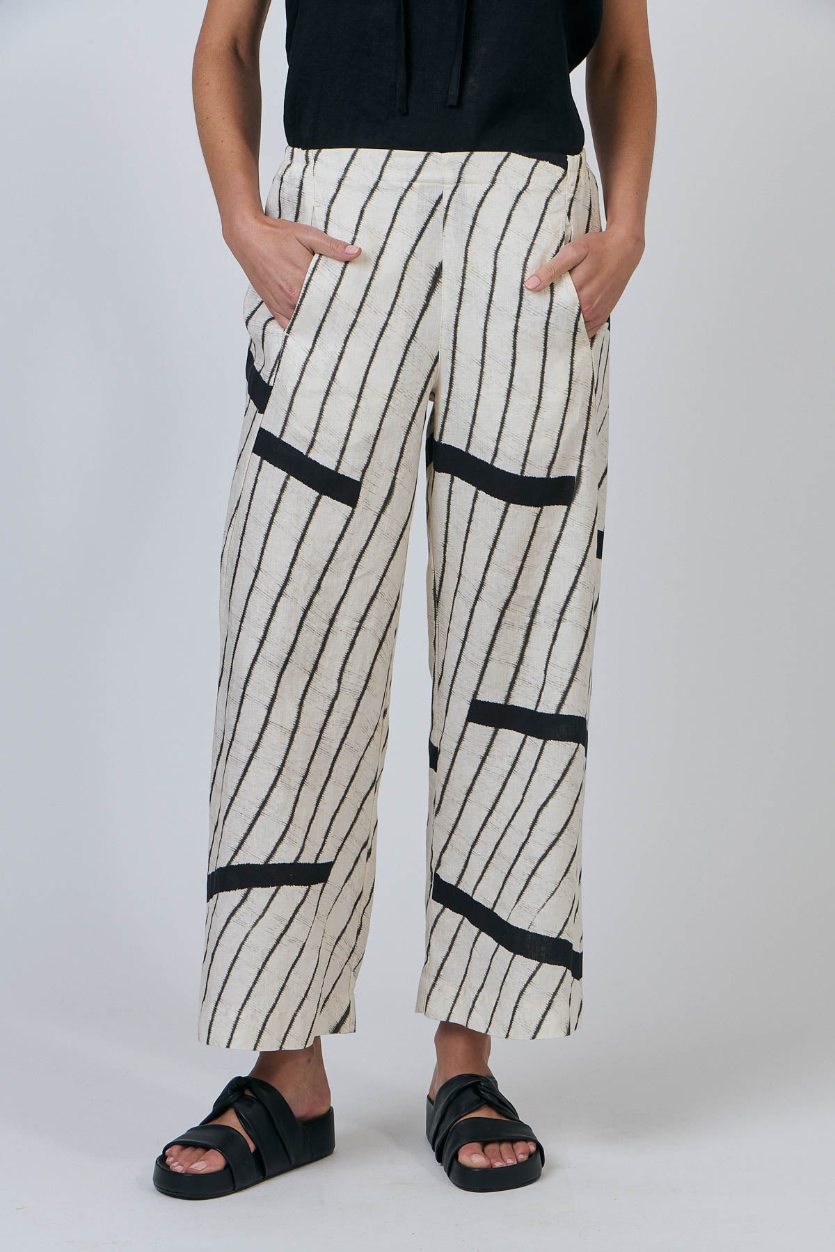 OLIVE ET JULIE Linen Pant ISOBARS
