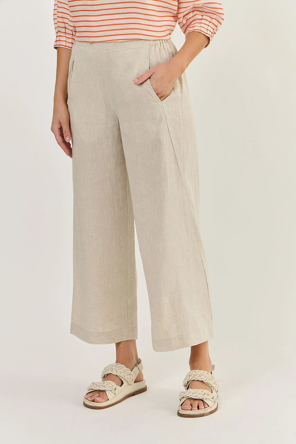 OLIVE ET JULIE Linen Pant SAND