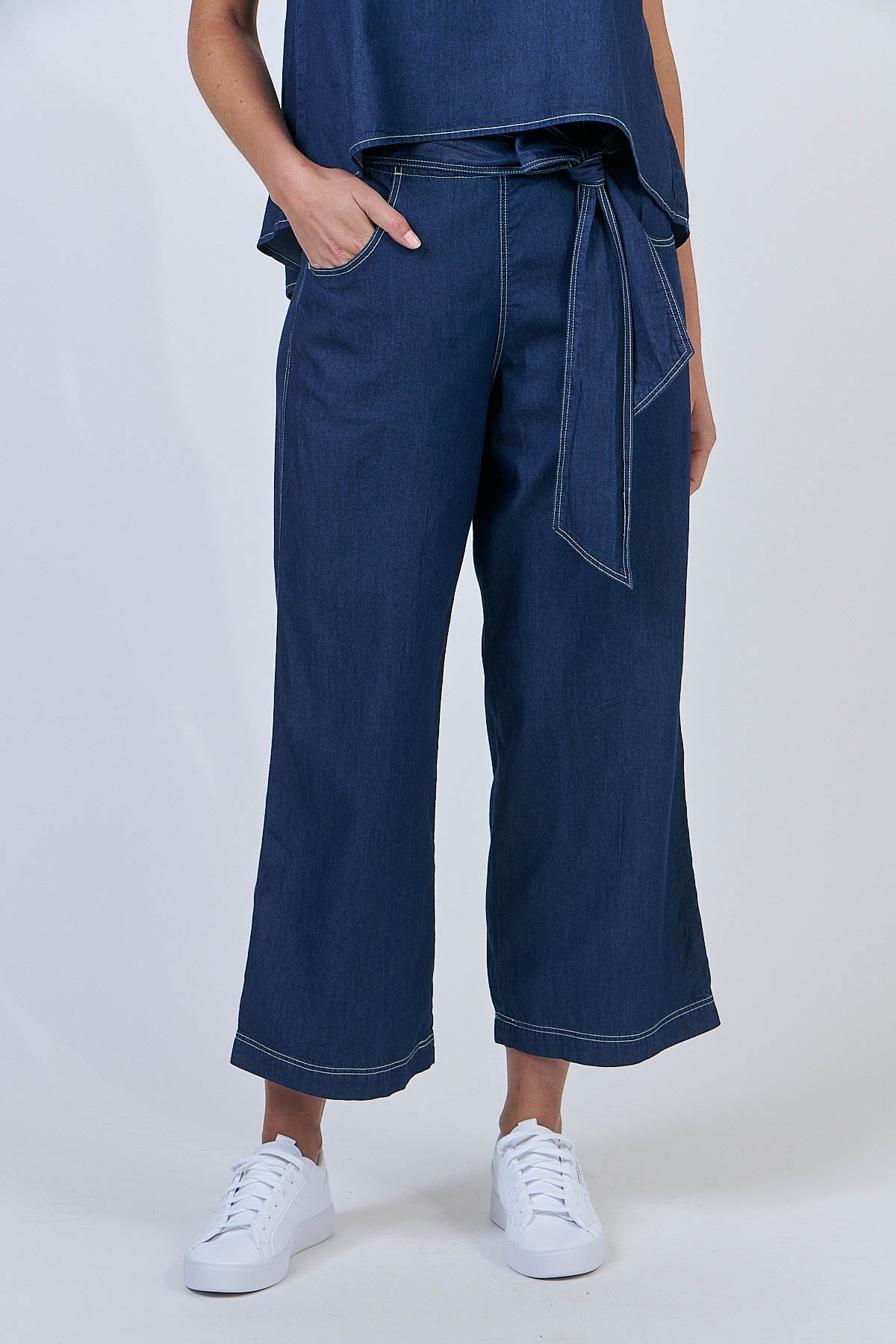 OLIVE ET JULIE Cotton Pant CHAMBRAY