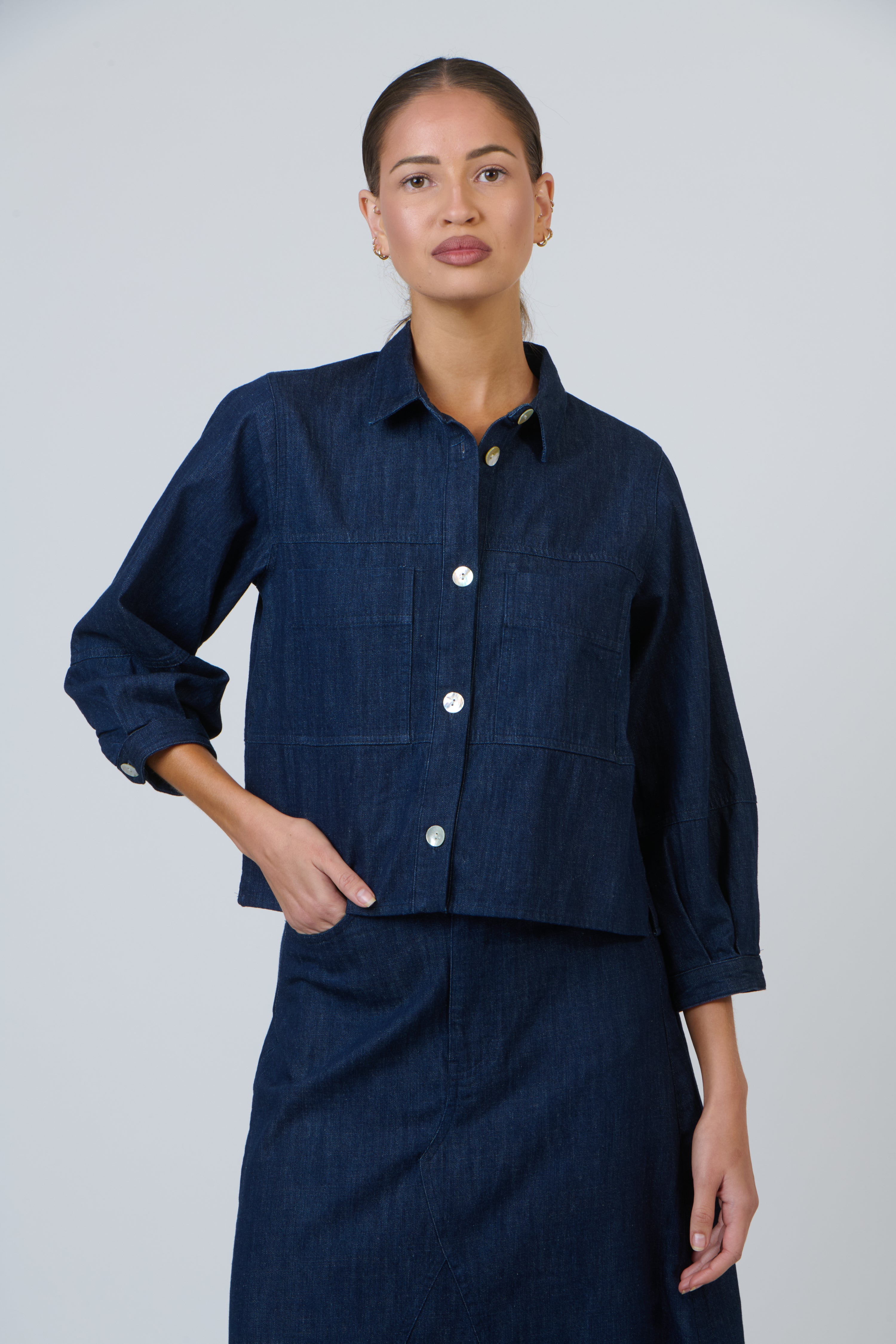 OLIVE ET JULIE Boxy Jacket Top