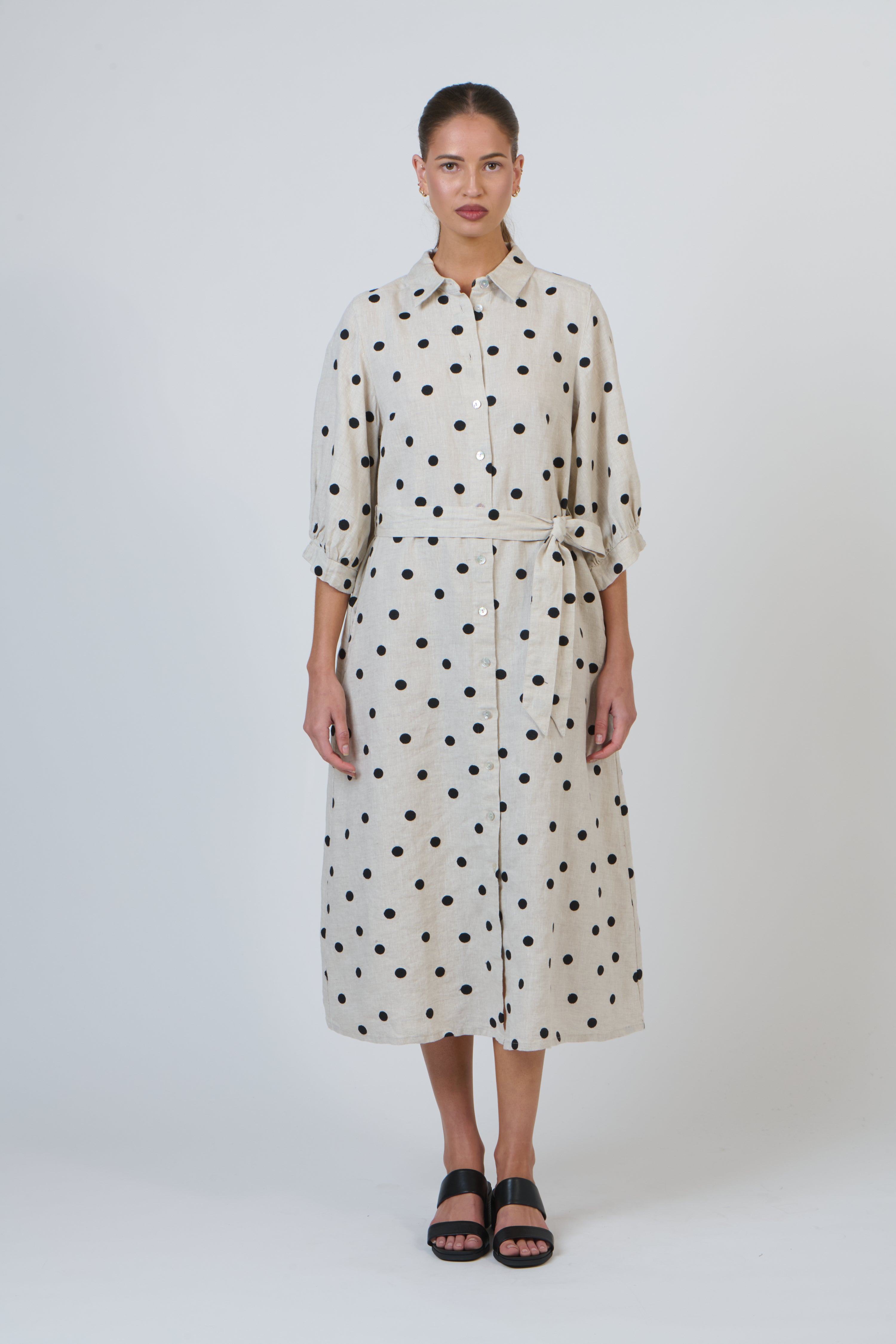 OLIVE ET JULIE Tie Dress POPPYSEED