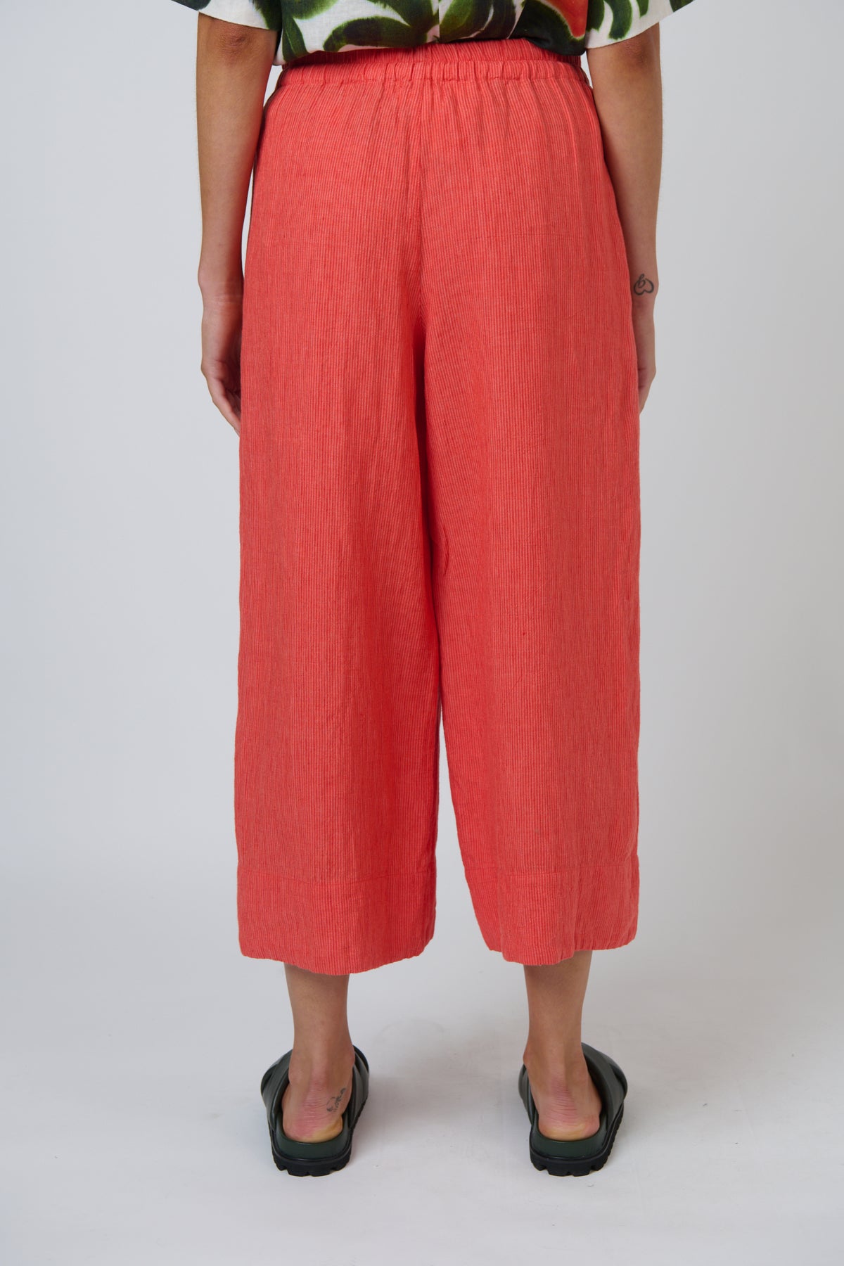 OLIVE ET JULIE Cropped Linen Pant SUNSET STRIP