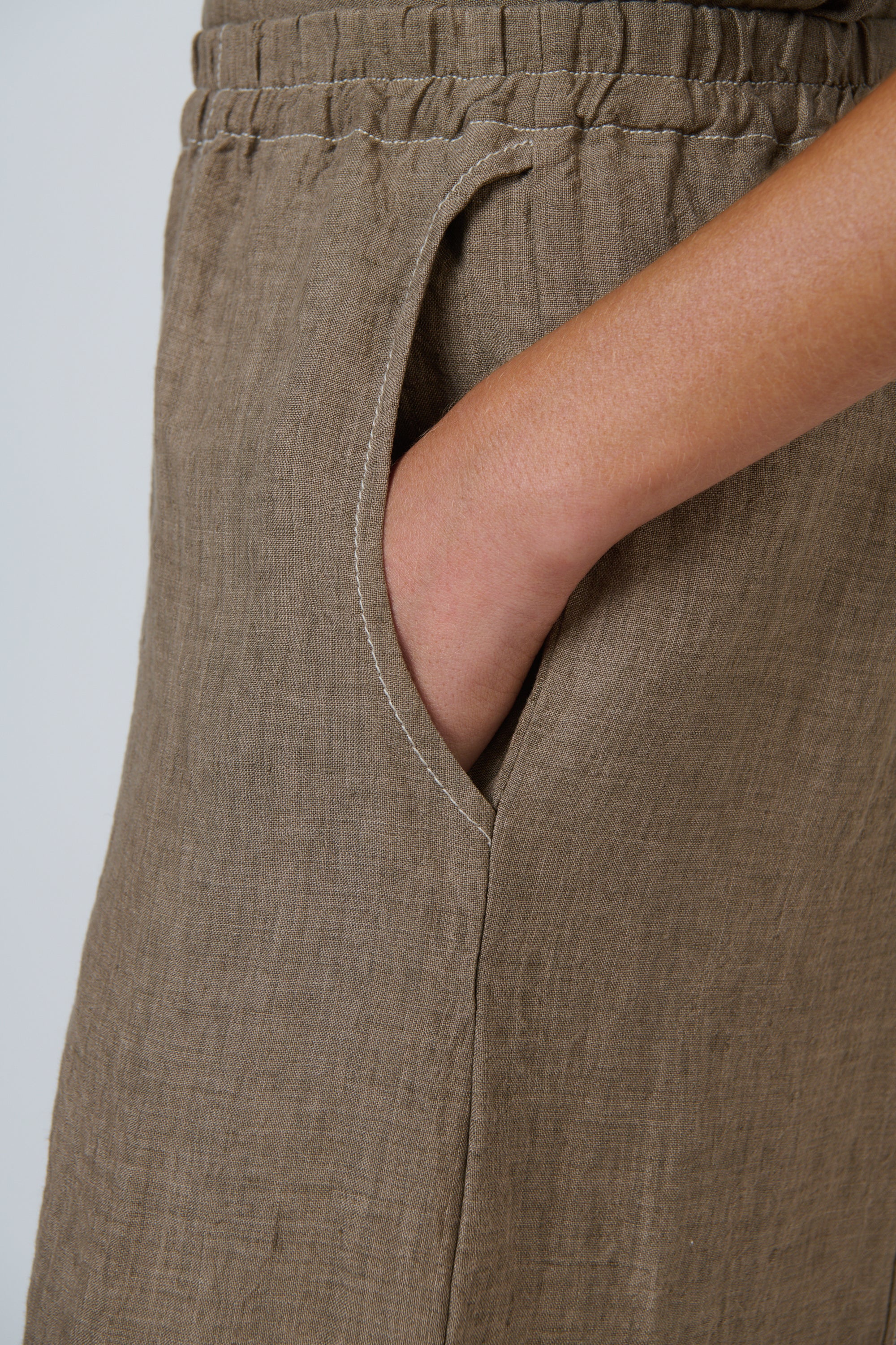 OLIVE ET JULIE Linen Balloon Pant AGATE