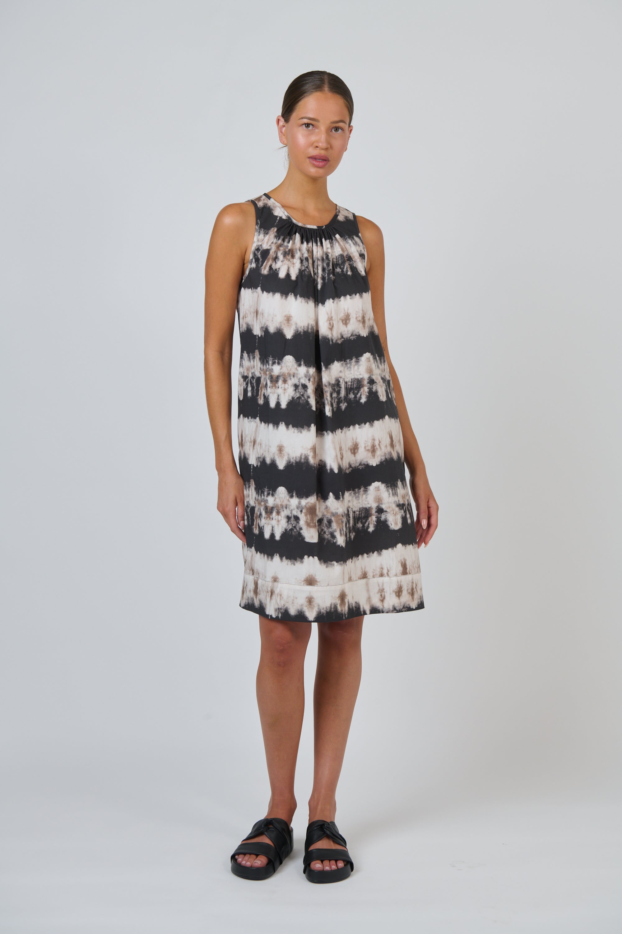 OLIVE ET JULIE Poplin Mini Dress ERUPTION