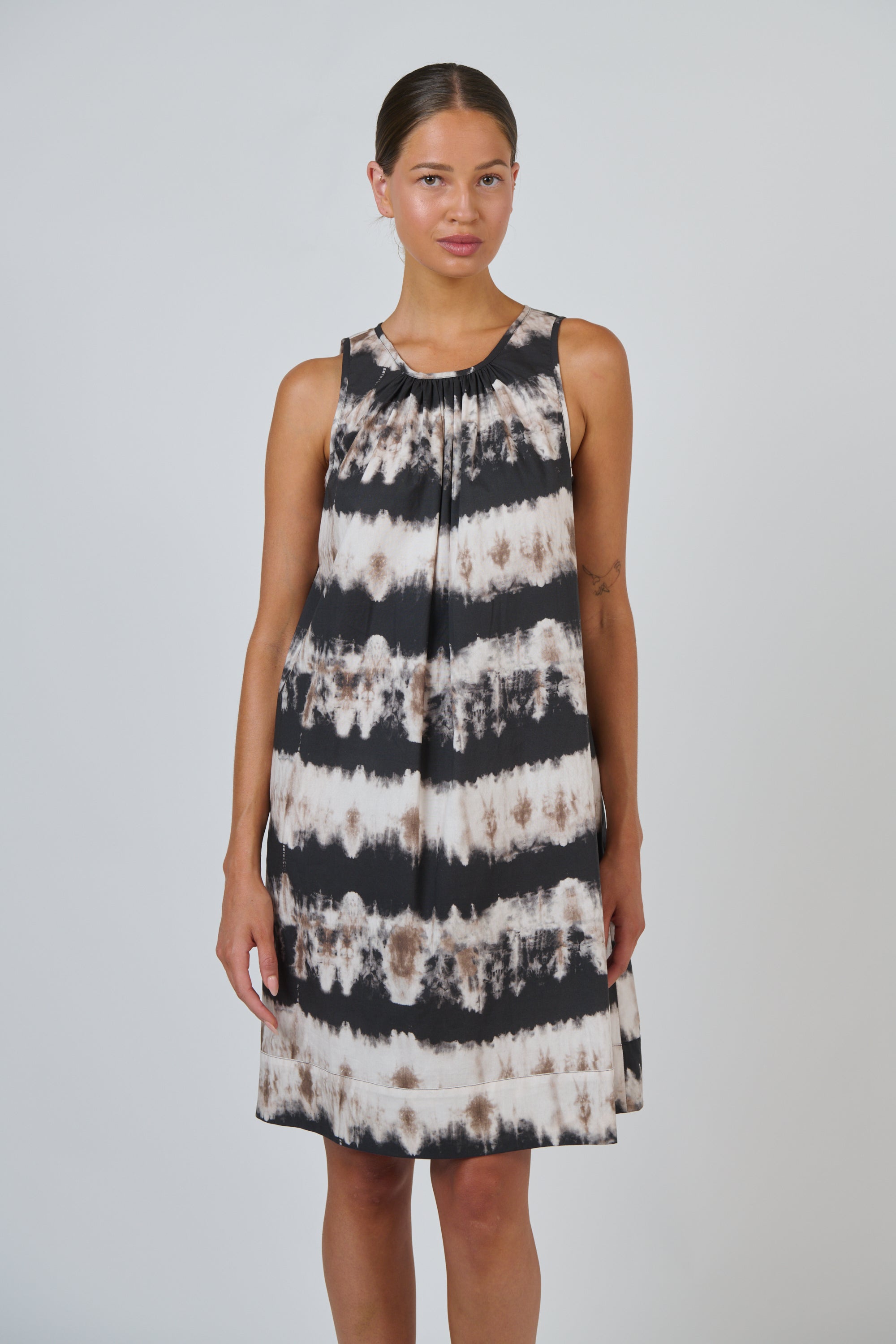 OLIVE ET JULIE Poplin Mini Dress ERUPTION
