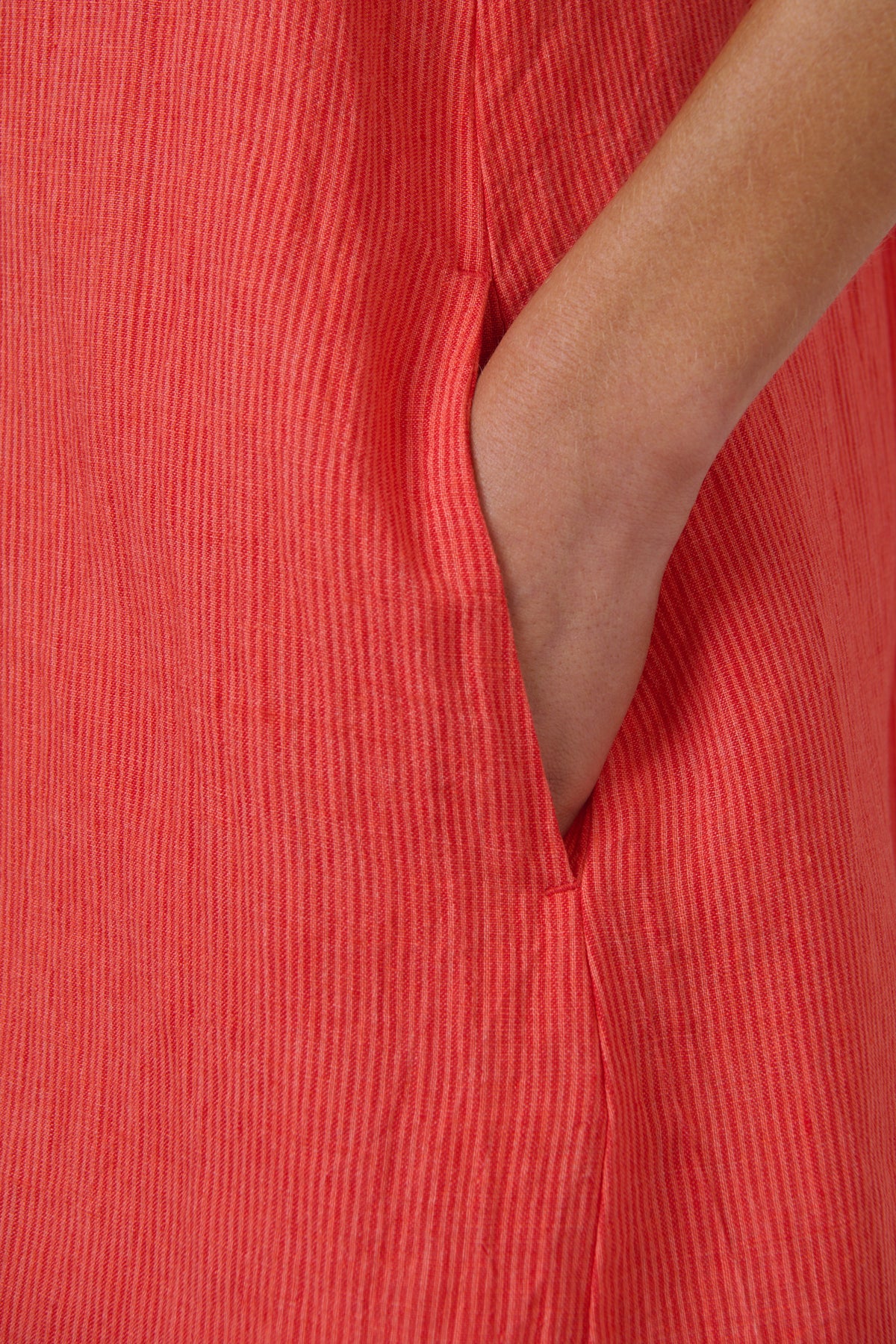 OLIVE ET JULIE Linen Mini Dress SUNSET STRIP