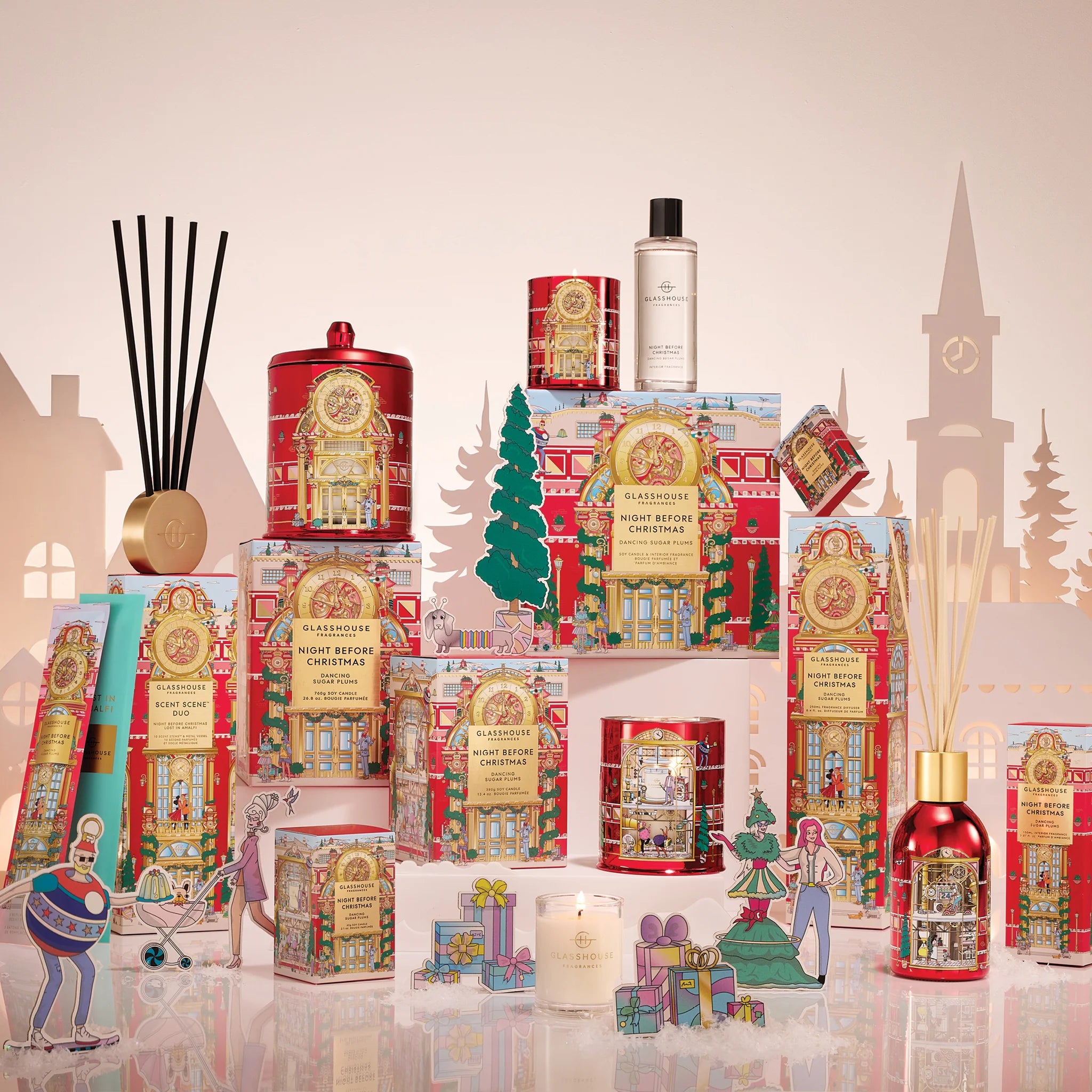 Glasshouse Car Diffuser Replacement Disks NIGHT BEFORE CHRISTMAS