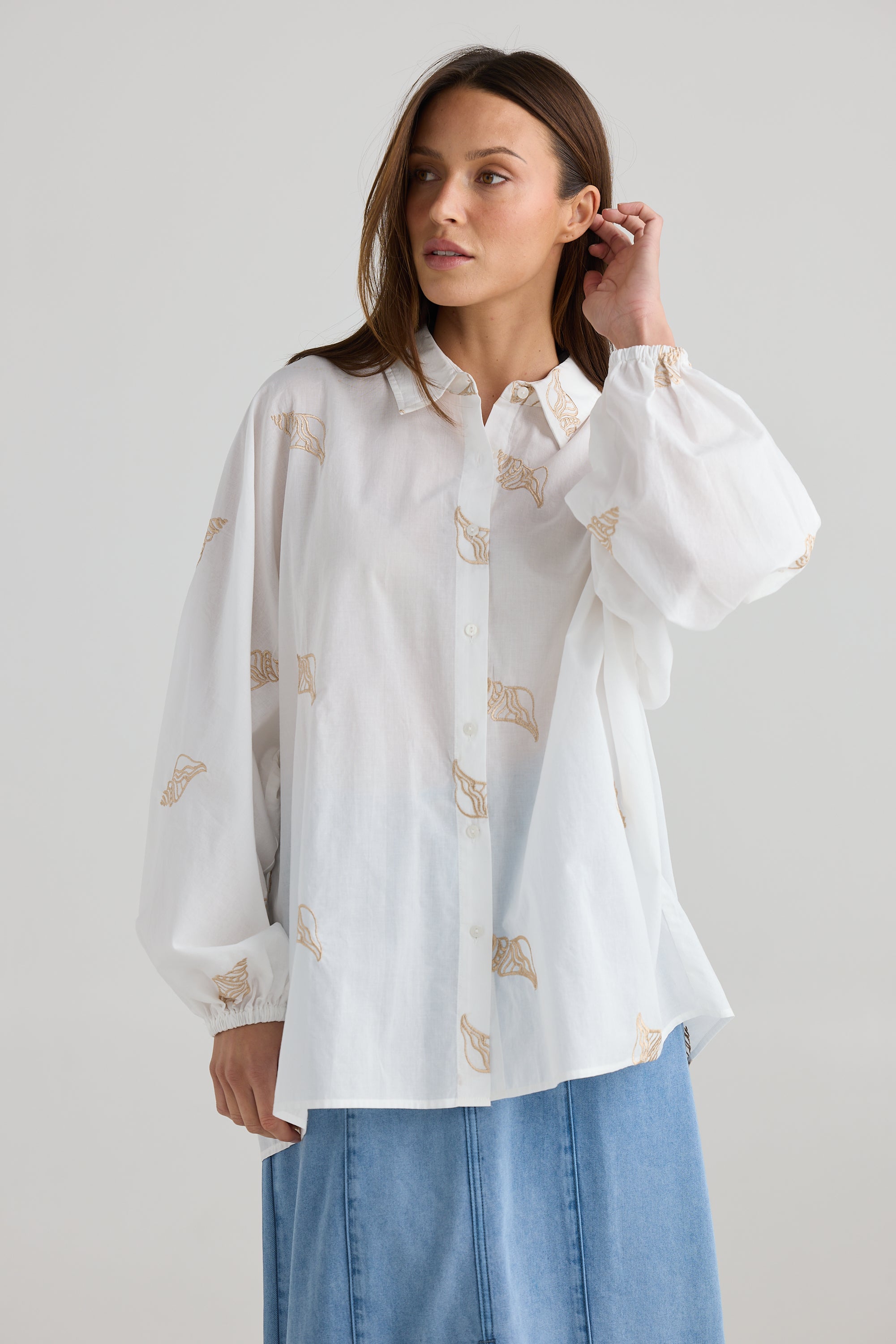 HOLIDAY Cliffside Shirt WHITE SHELL