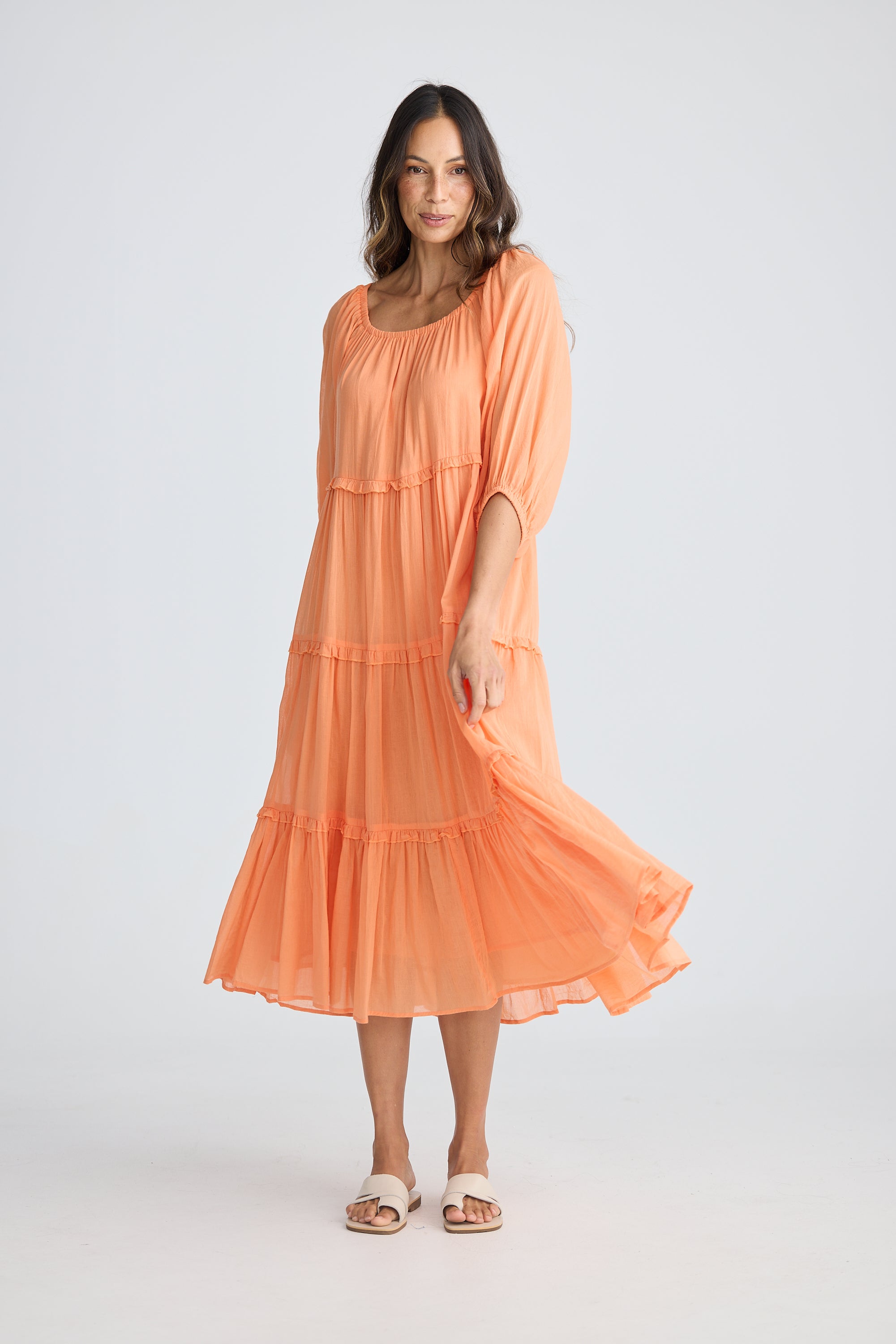 HOLIDAY Grenadine Dress CORAL