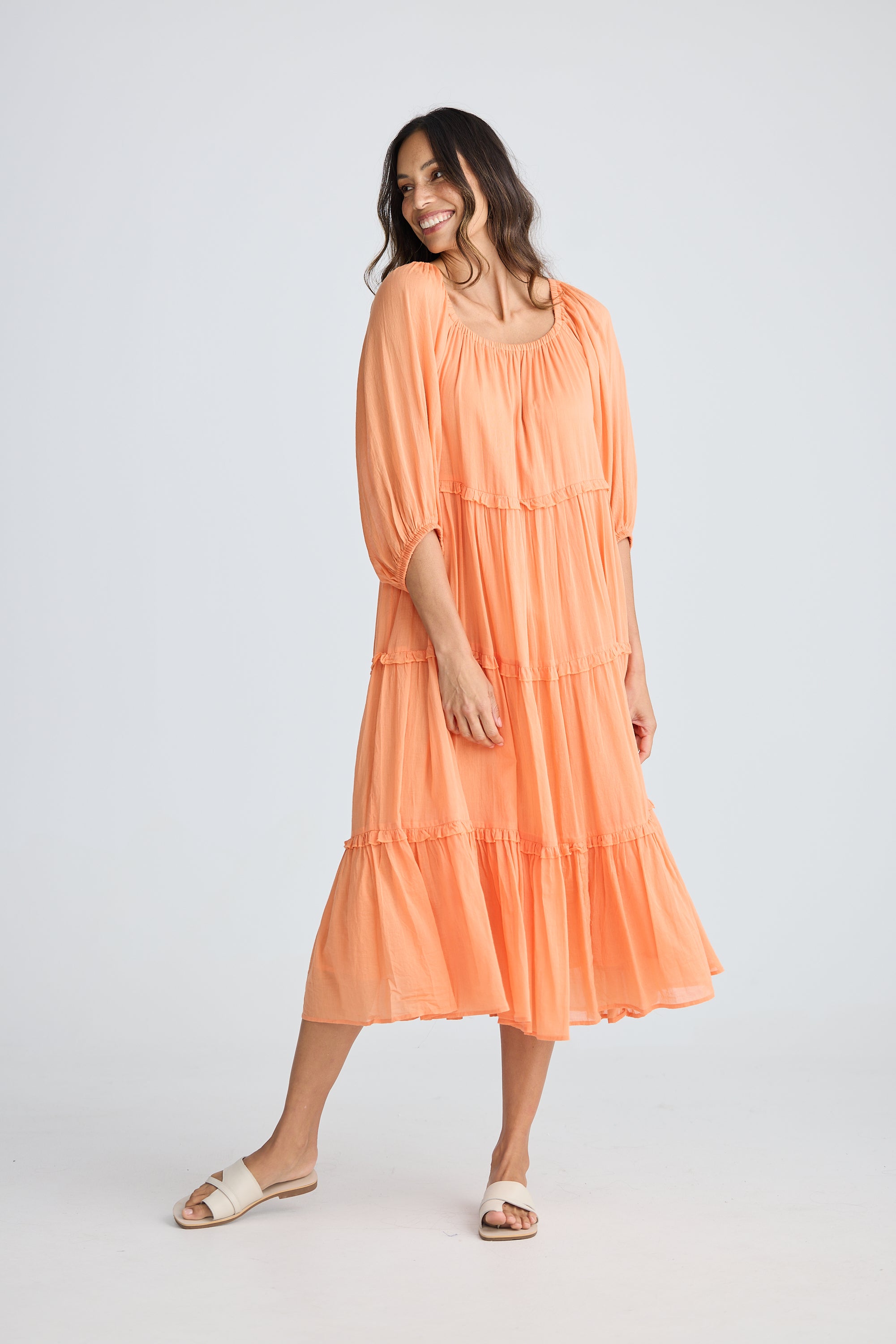 HOLIDAY Grenadine Dress CORAL