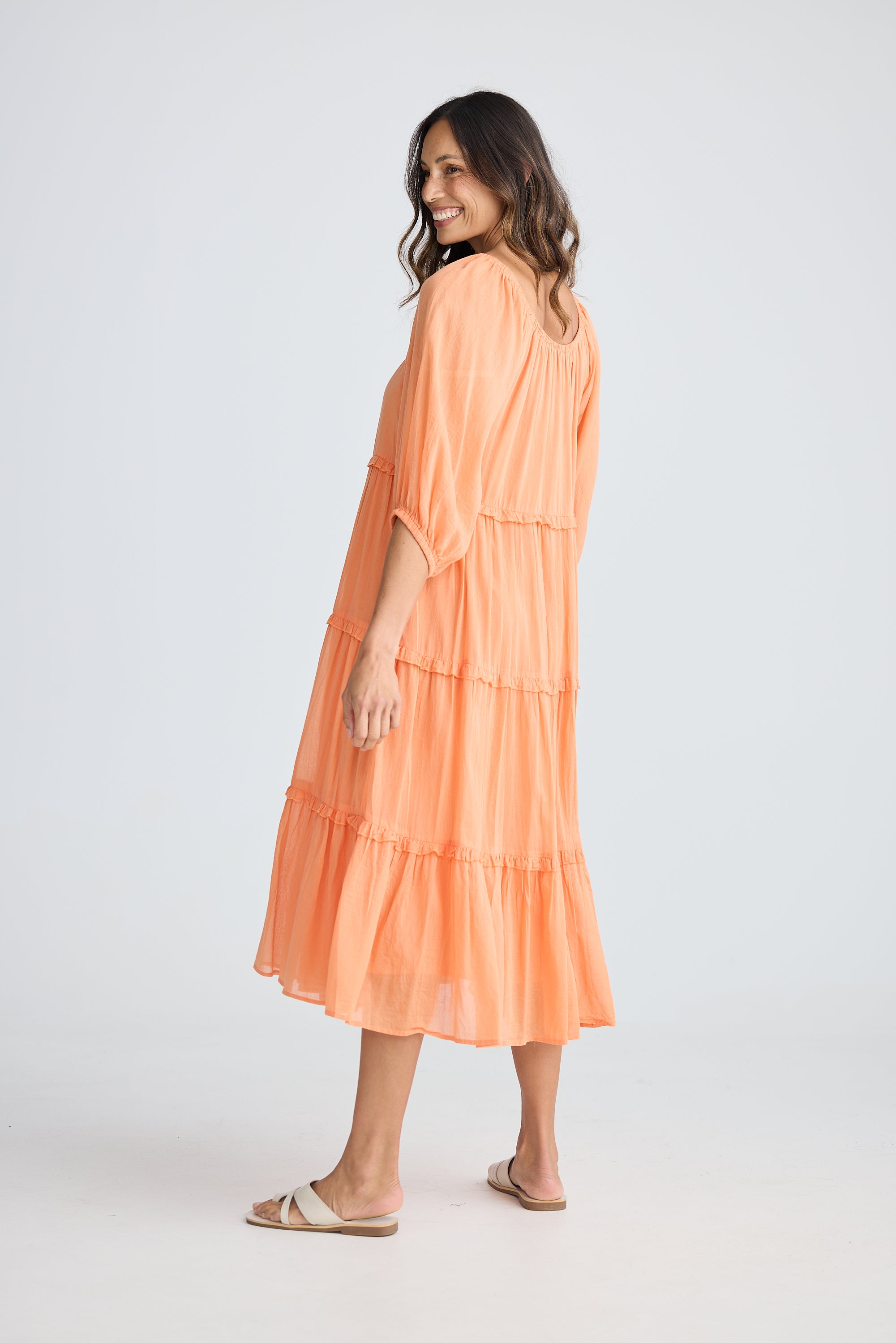 HOLIDAY Grenadine Dress CORAL
