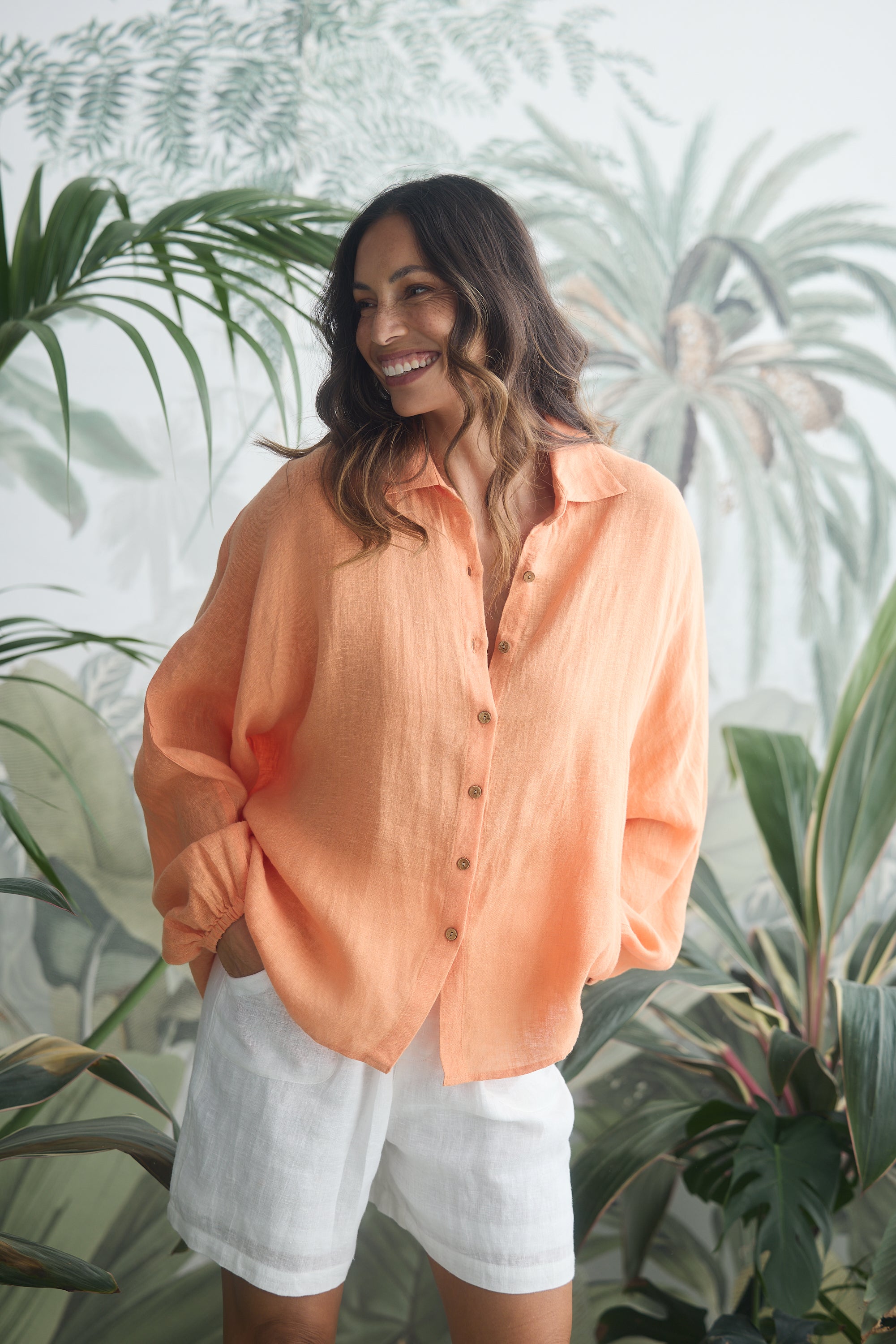 HOLIDAY Cliffside Shirt Coral