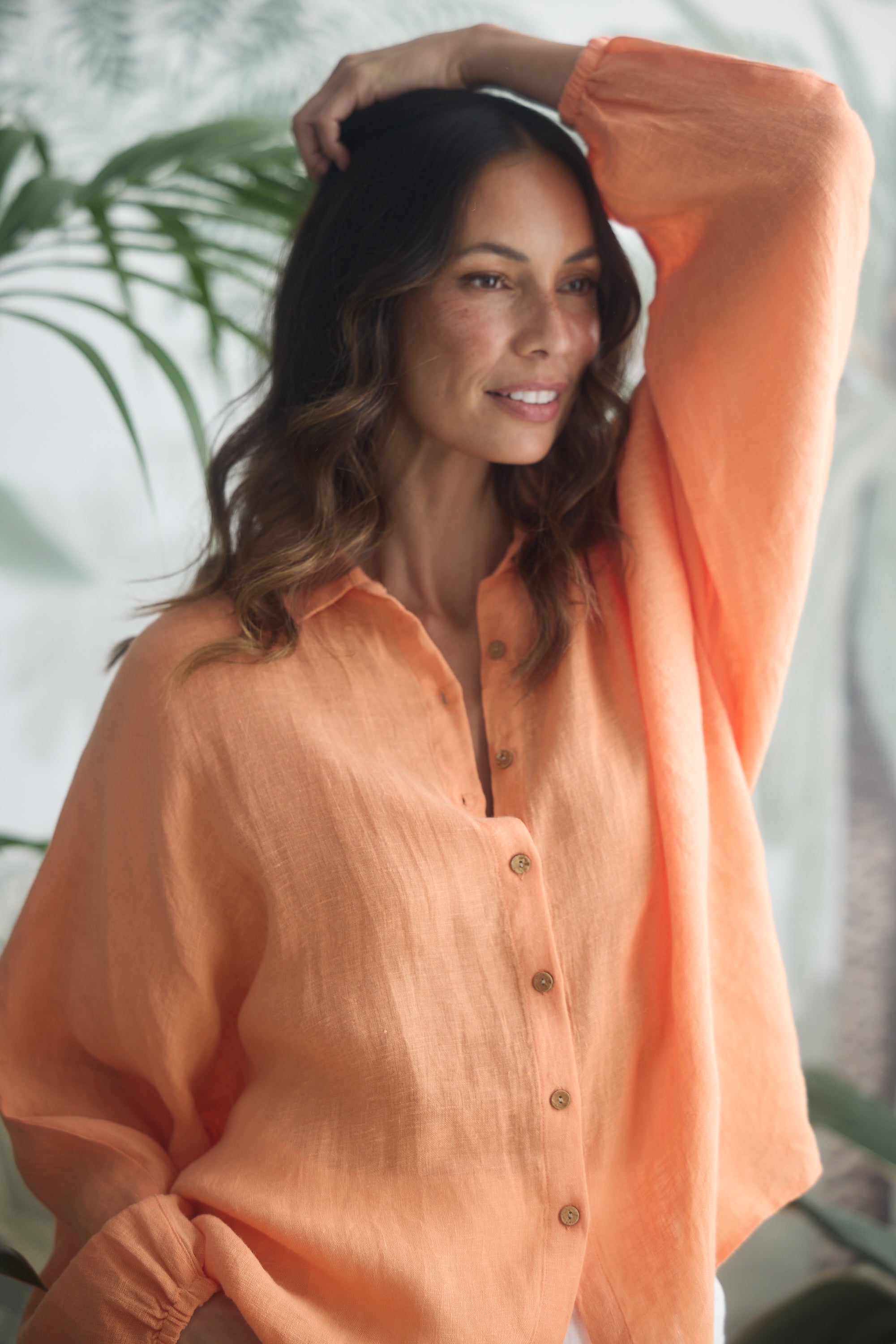 HOLIDAY Cliffside Shirt Coral