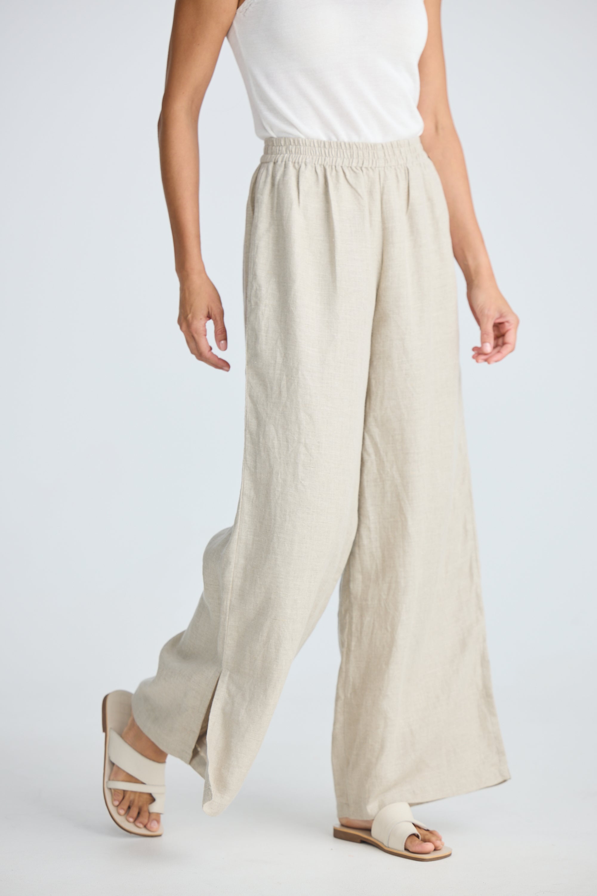 HOLIDAY Fly Away Pant Natural Linen