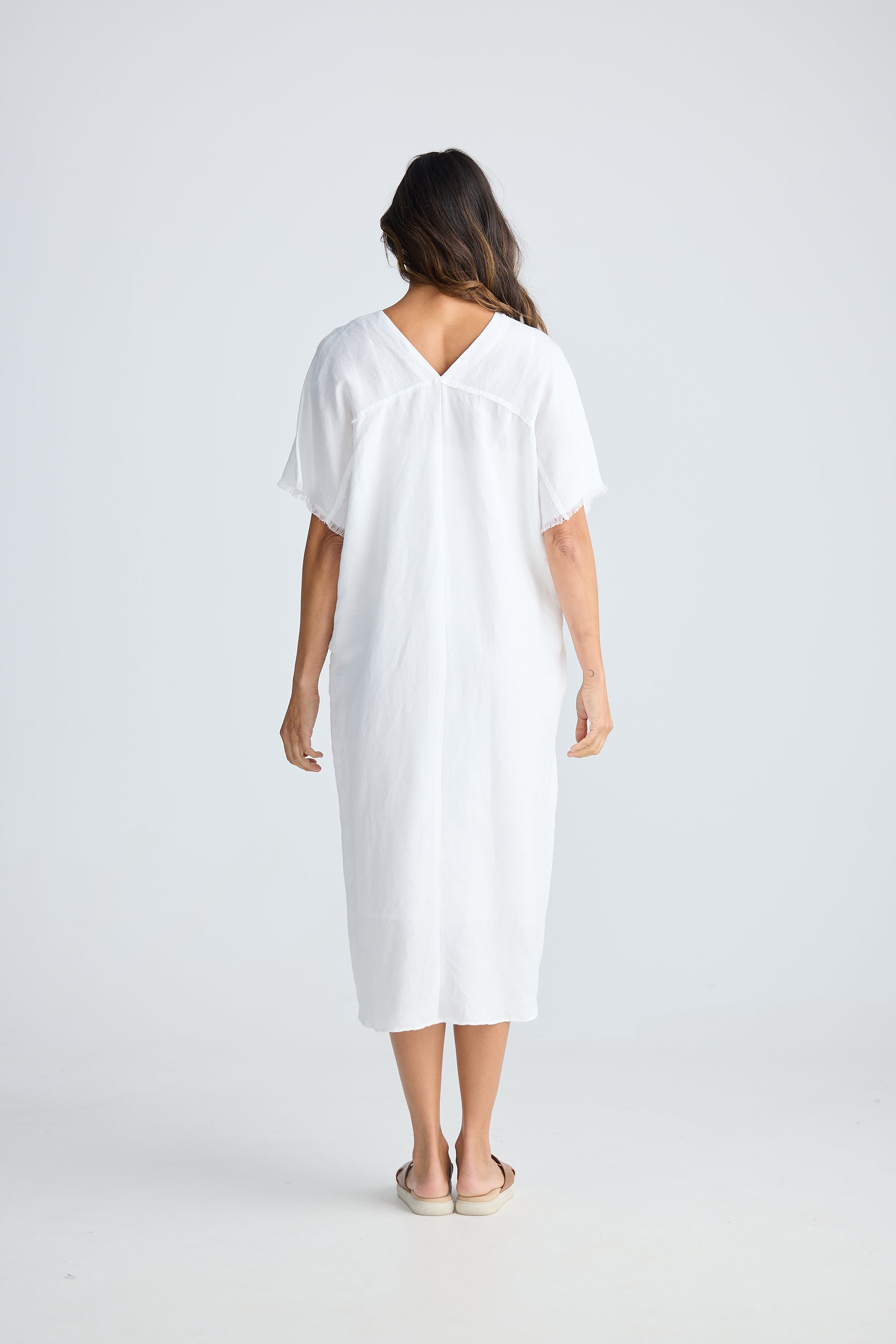 HOLIDAY Salem Kaftan WHITE