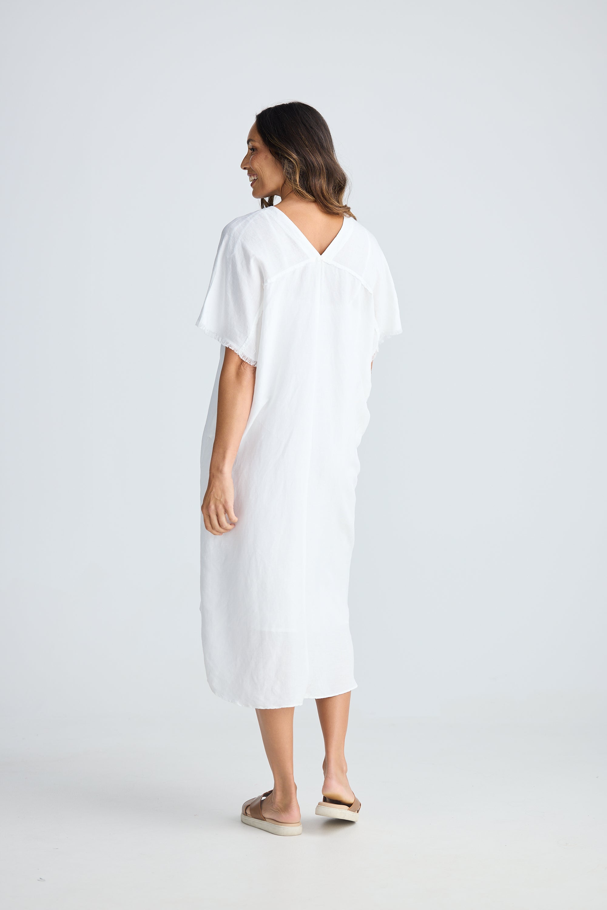 HOLIDAY Salem Kaftan WHITE