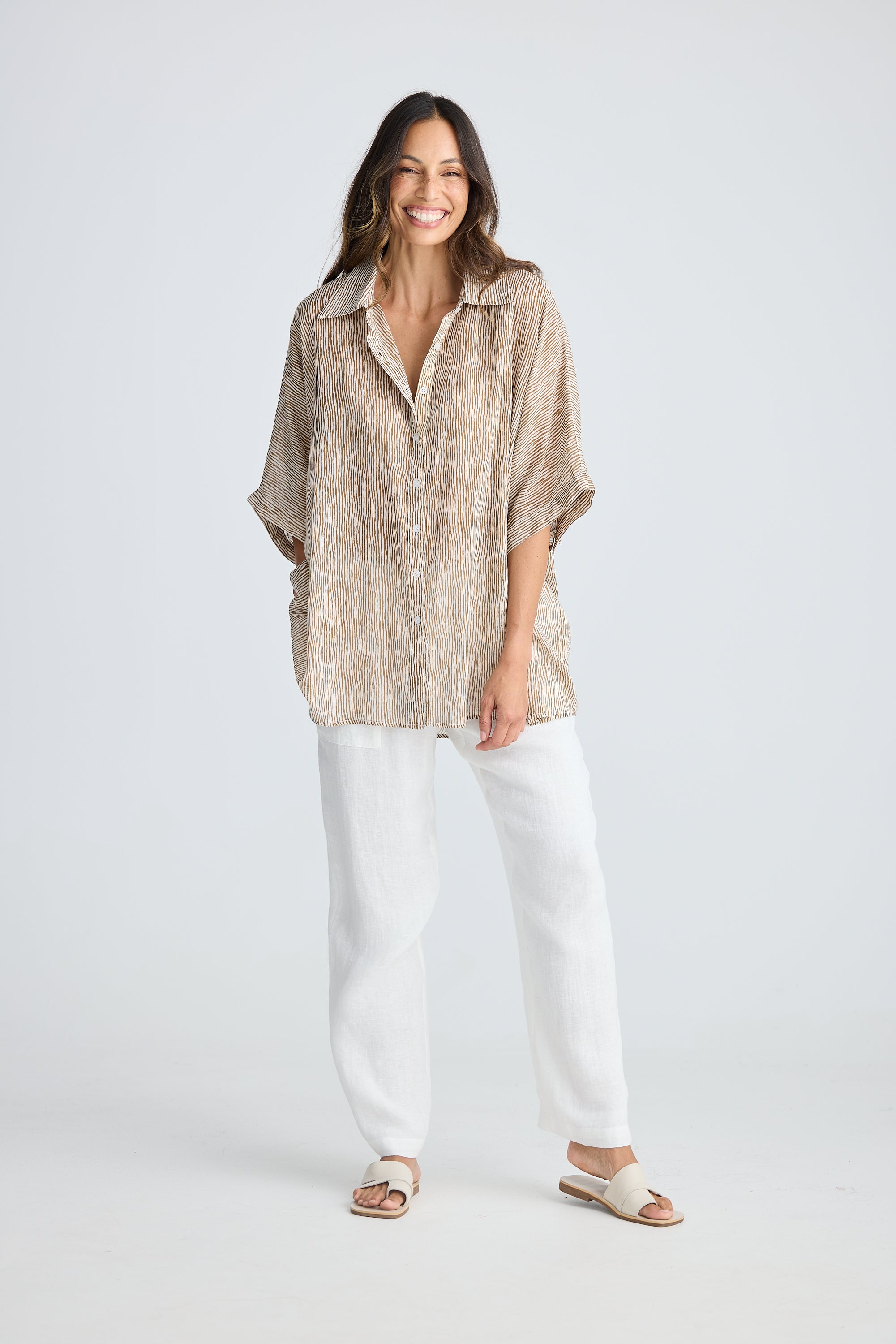 HOLIDAY Indigo Shirt TAUPE