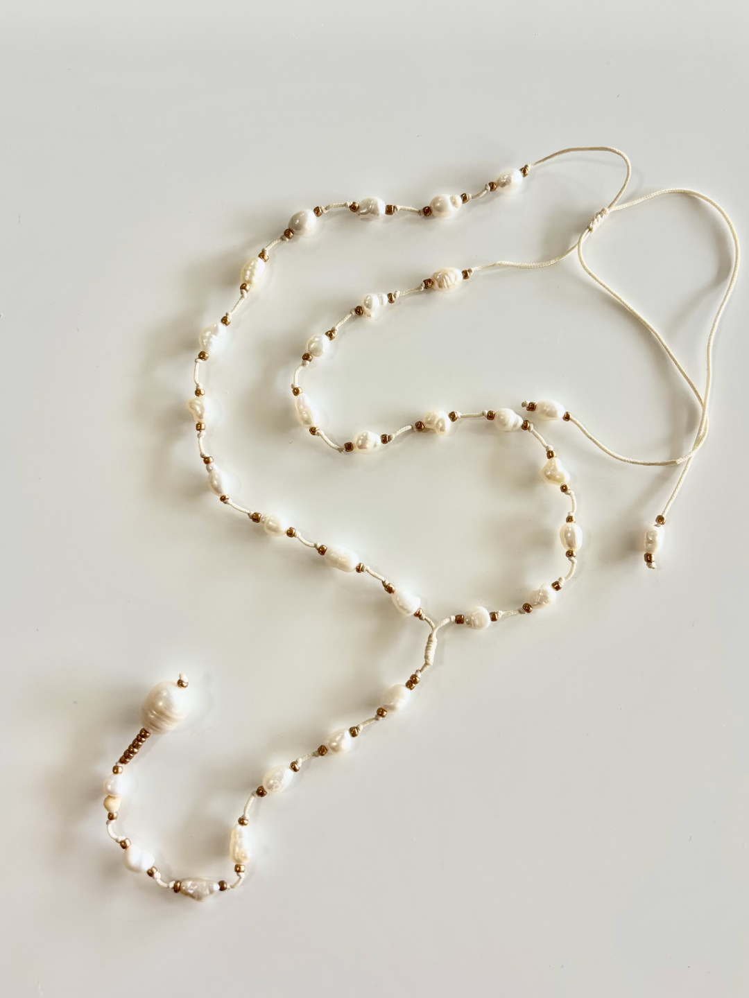 HEI TAI Pearl Necklace on slide closure