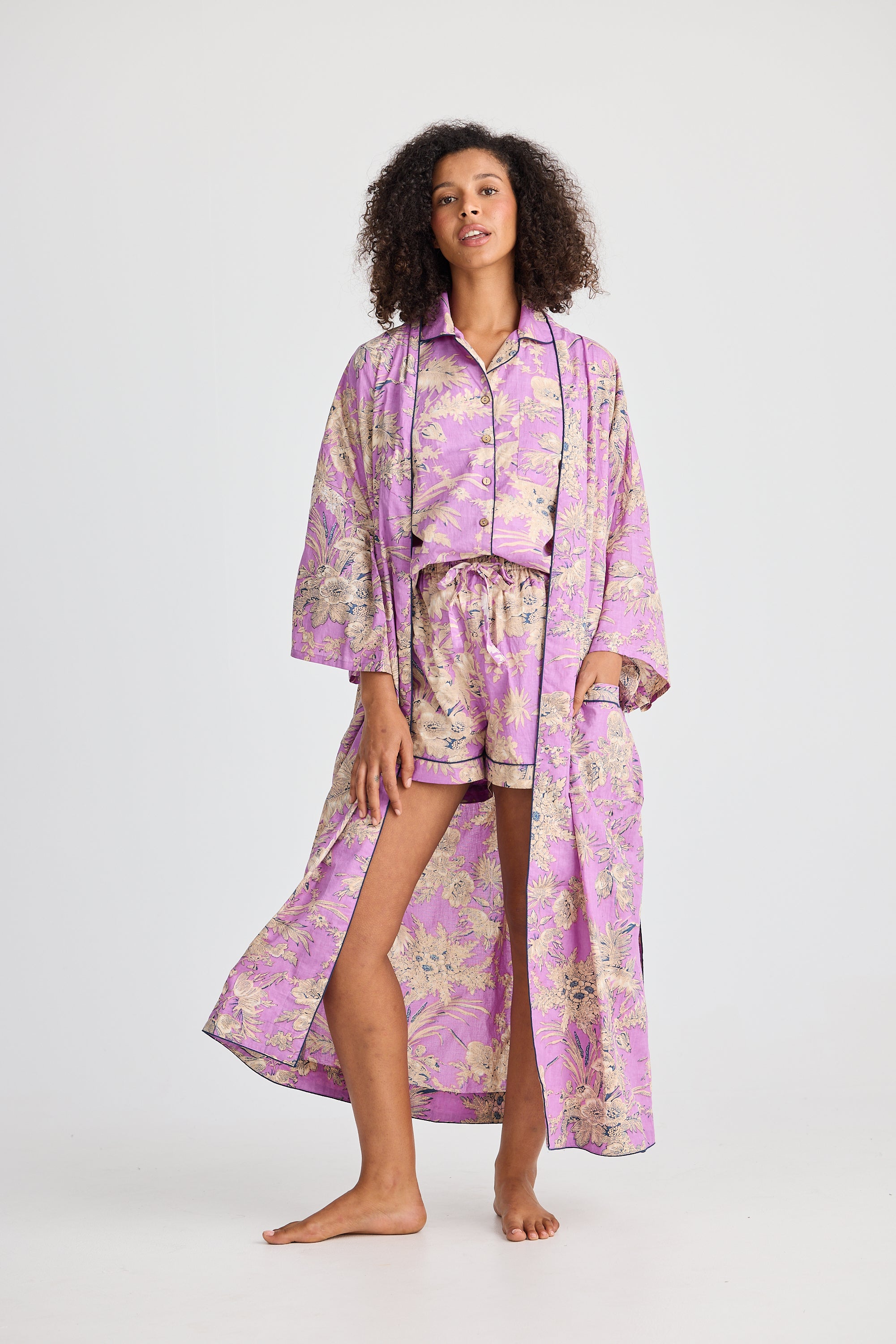 HOLIDAY Namaste Robe PURPLE HAVELI