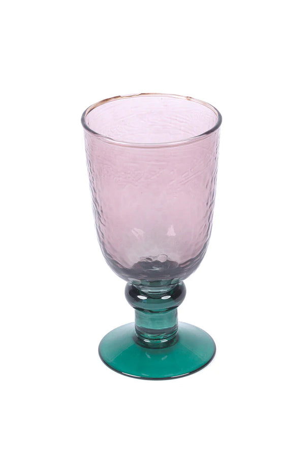 HOLIDAY Wine Glass Set 4 PLUM/GREEN