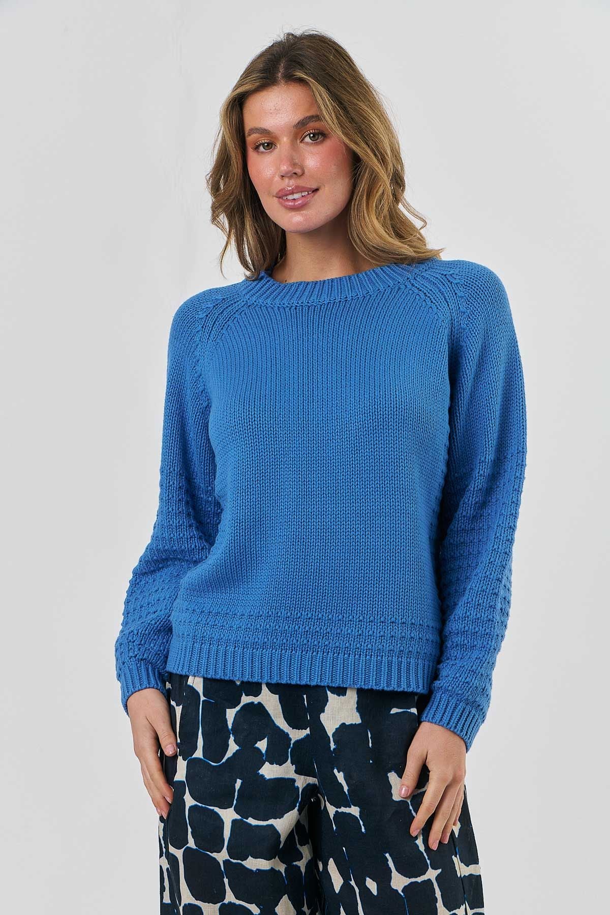 NATURALS Knit Jumper BLUEBIRD