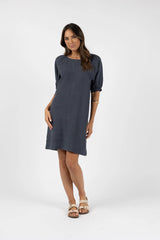 HUMIDITY Lagoon Shiftdress STEEL