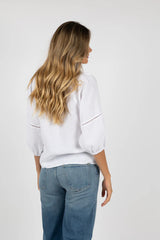 HUMIDITY Ambrosia Blouse WHITE