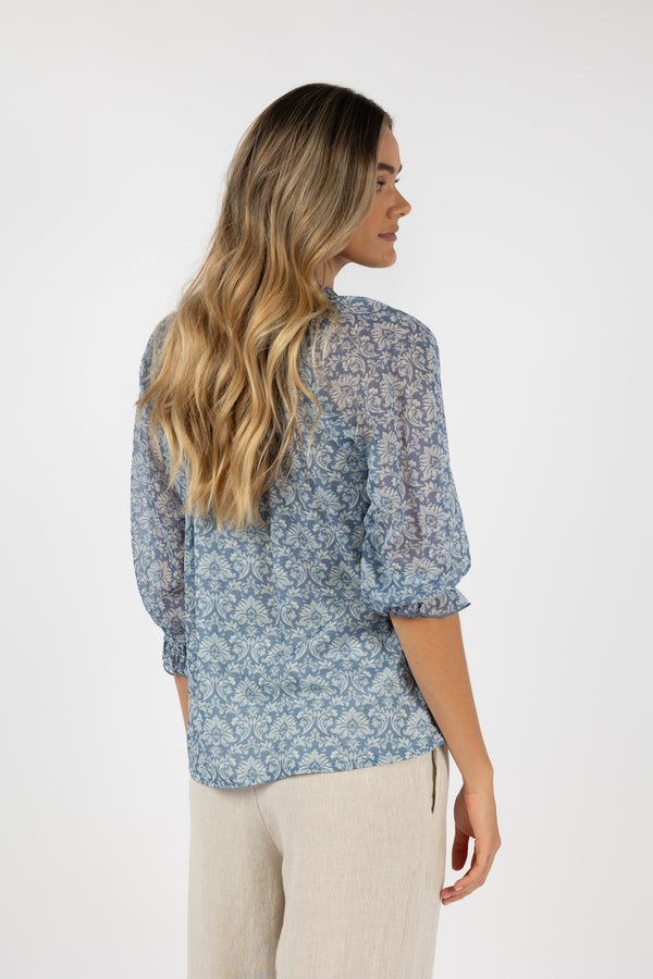 HUMIDITY Portofino Aries Blouse BLUE