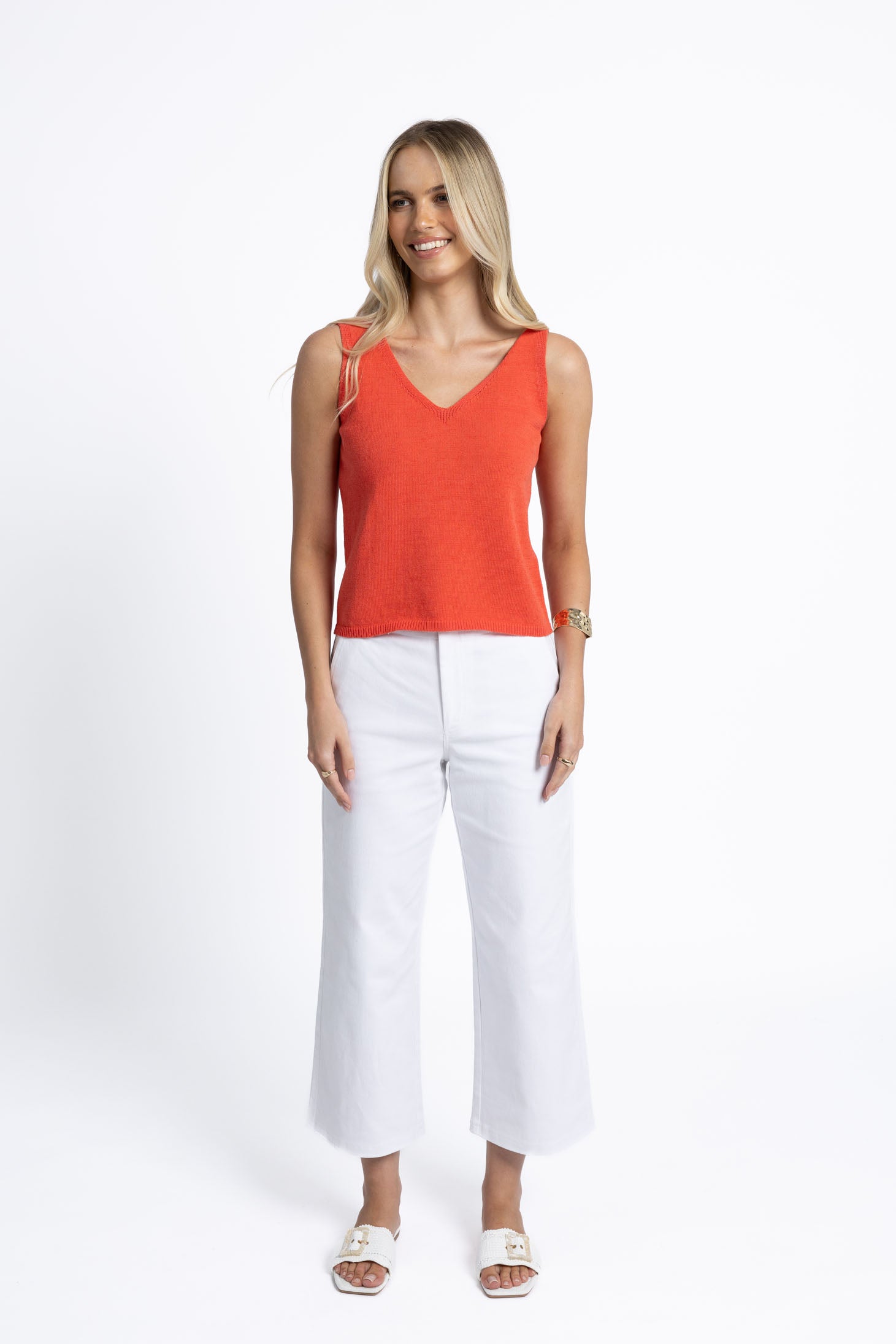 HUMIDITY Margot Drill Pant WHITE