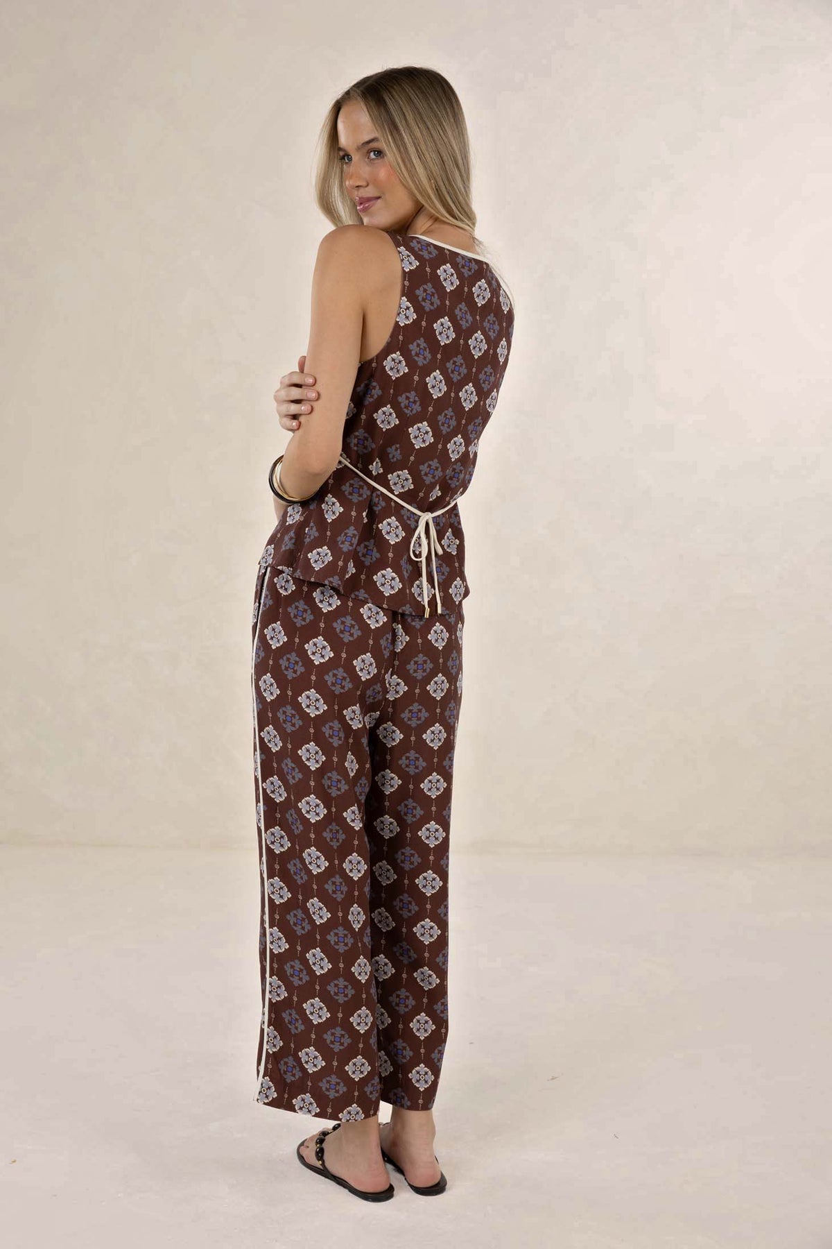 HUMIDITY Vintage Tales Pant CHOC/CREAM