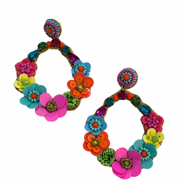 ZODA Fiesta Earring PINK FLOWER